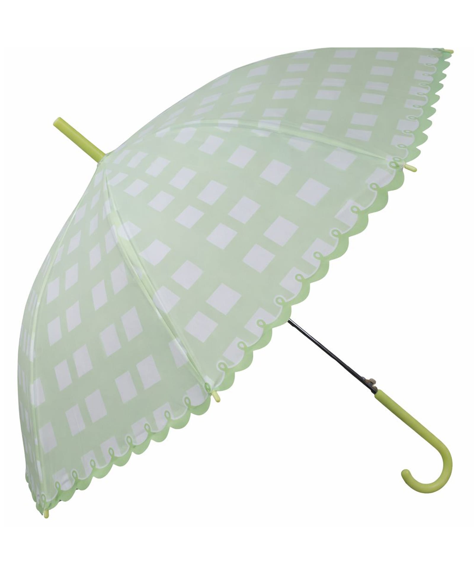 CHAATEWALA Checked Umbrella - Neon Green-picture-27