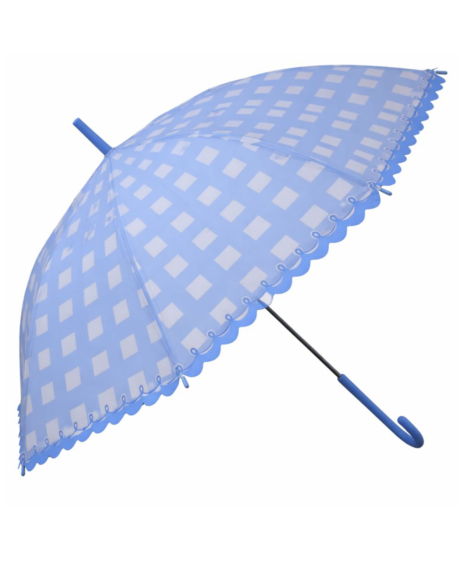 CHAATEWALA Checked Umbrella - Blue-picture-7