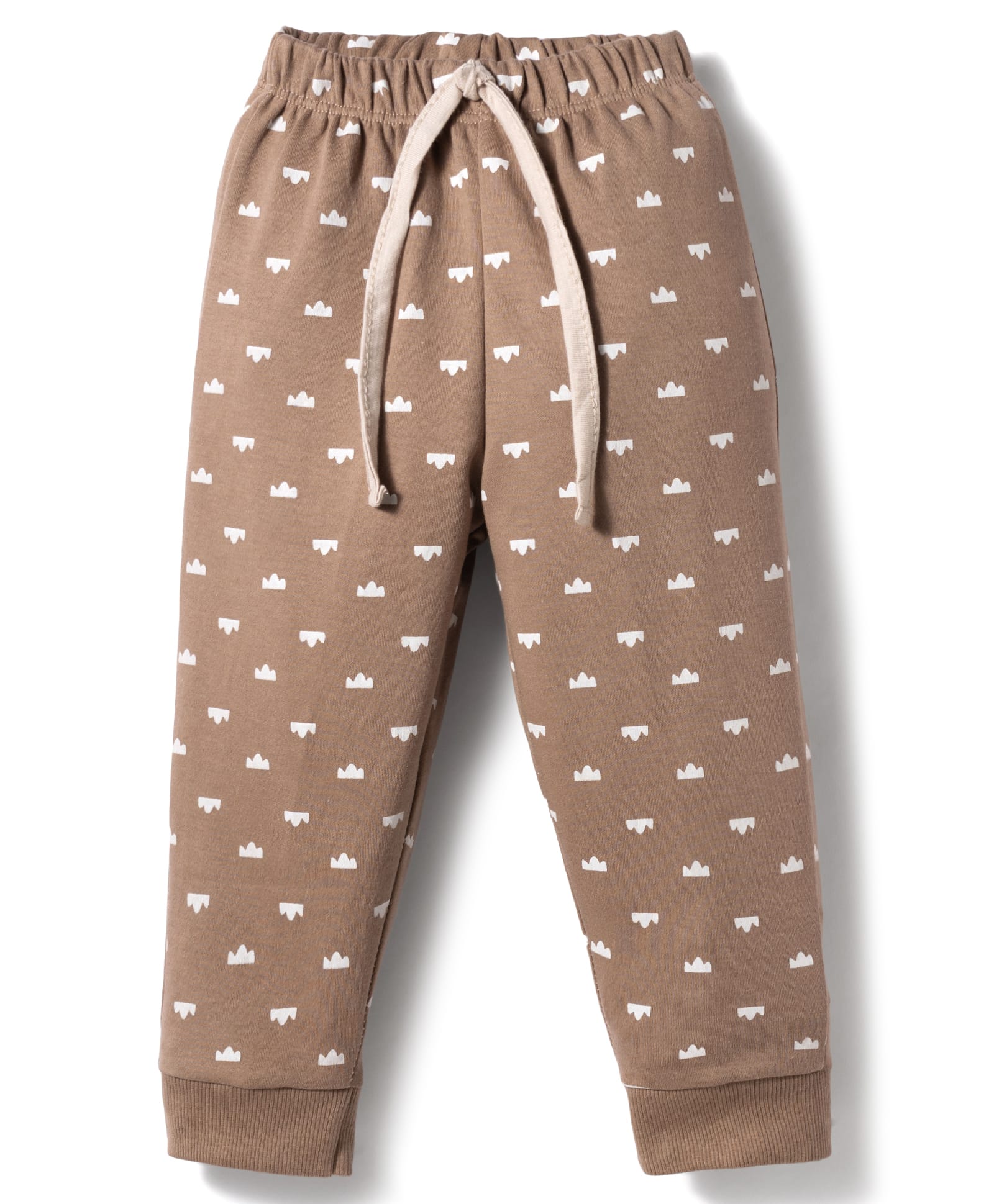 Pink Rabbit Interlock Knit Full Length Printed Lounge Pant - Brown-picture-27