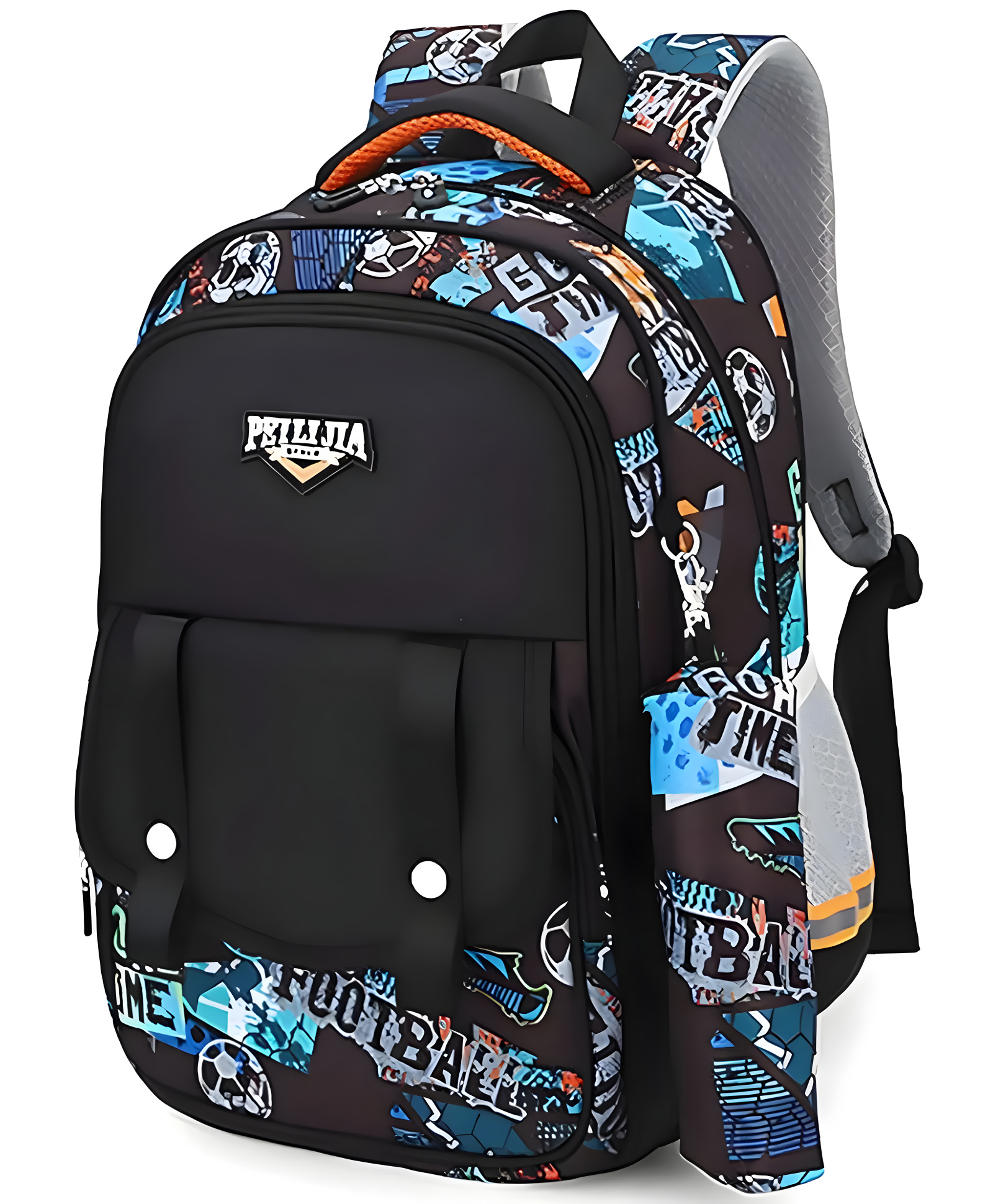 SCHOOLISH Height 16.5 Inches Football Theme School Bags for Kids- Multipurpose Bag for Kids, Boys & Girls, Orthopaedic Lightweight School Bags, Travel Bag- PACK OF 1- COLOR MAY VARY-image-15