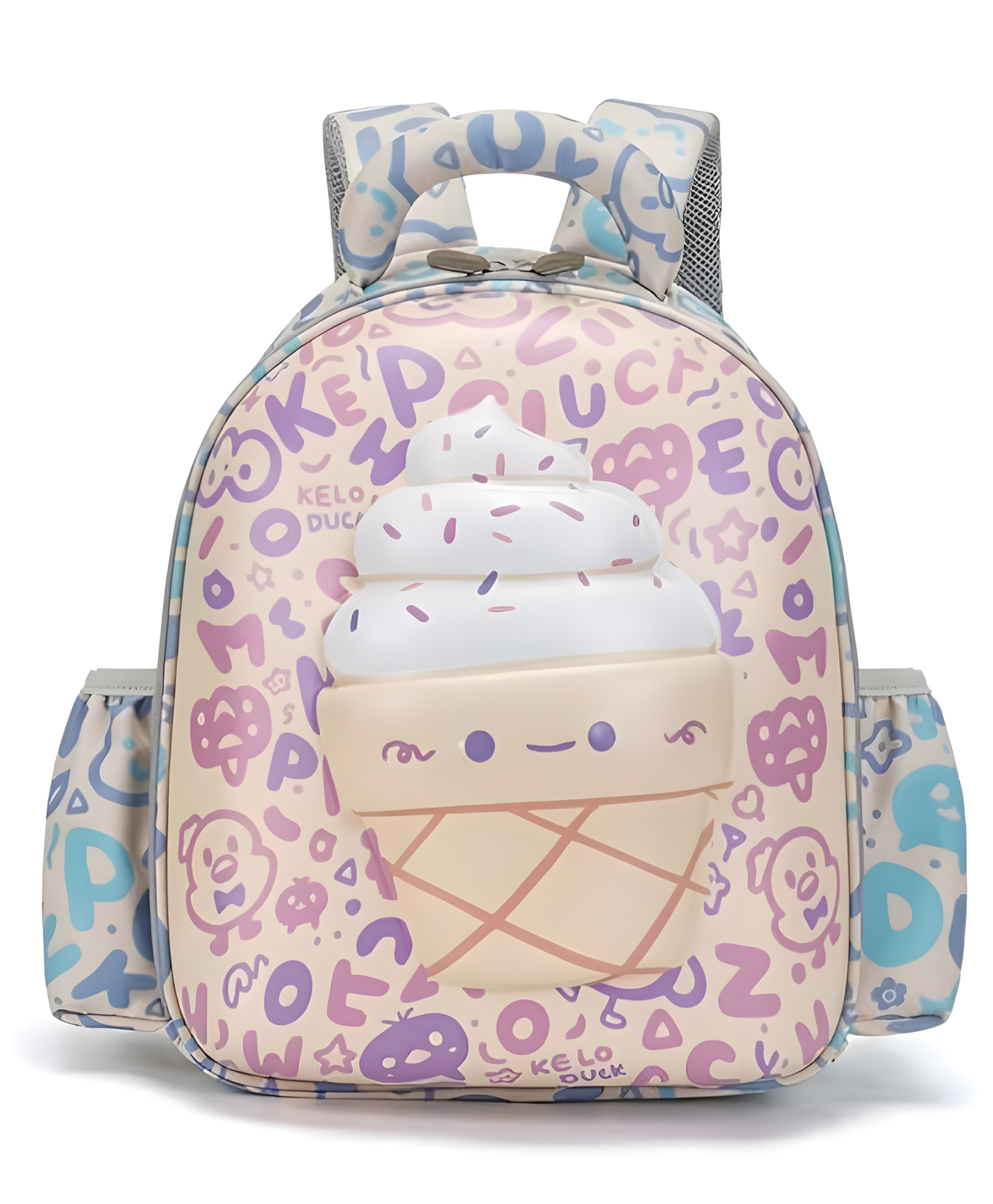 SCHOOLISH Height 11.8 Inches Ice-Cream Design Bag for Pre-Schoolers Kids, Small Picnic Shoulder Bag for kids- PACK OF 1- COLOR MAY VARY-image-34