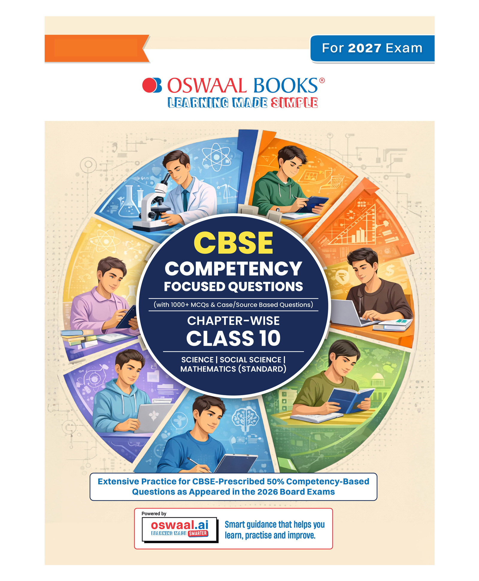 OSWAAL BOOKS CBSE Competency Focused Questions For Class 10 | Chapter-wise | For Board Exam | Science, Social Science, Mathematics (Standard) | 1000+ Real Life Applications | MCQs-image-1