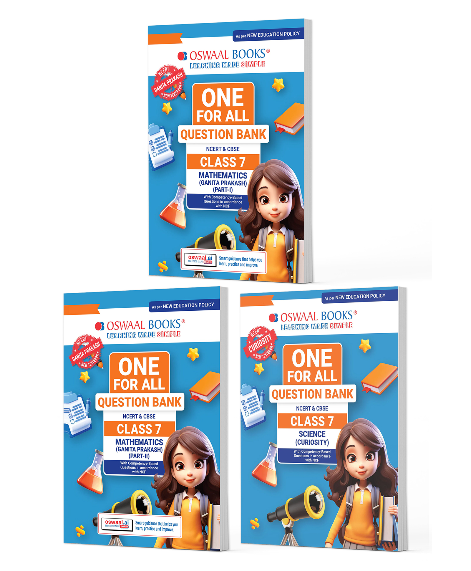 OSWAAL BOOKS One For All Question Banks NCERT & CBSE Class 7 (Set of 3 Books) Mathematics Part-1, Part-2 & Science (For Latest Exam)-image-39