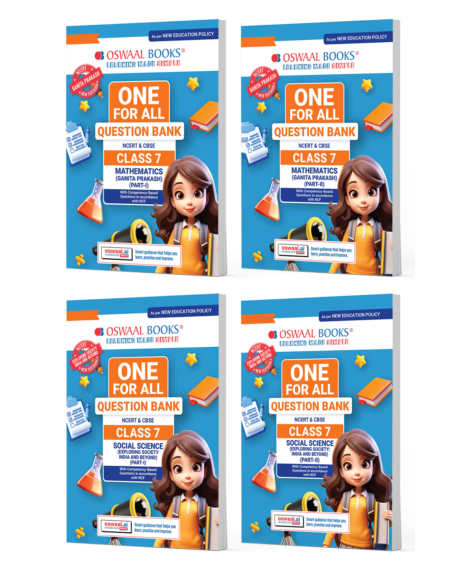 OSWAAL BOOKS One For All Question Banks NCERT & CBSE Class 7 (Set of 4 Books) Mathematics Part-1 & Part-2 , Social Science Part-1 & Part-2 (For Latest Exam)-image-41