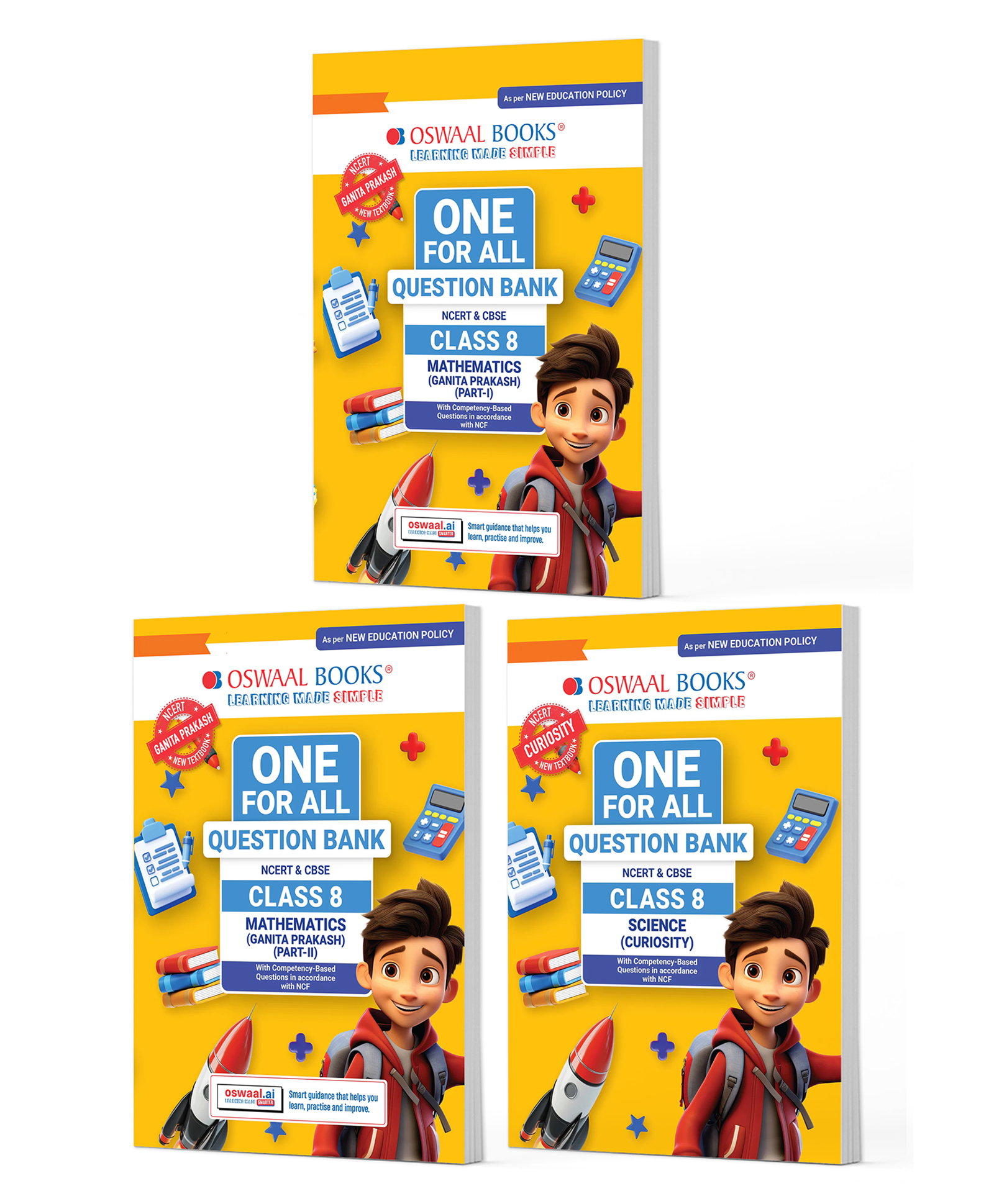 OSWAAL BOOKS One For All Question Banks NCERT & CBSE Class 8 (Set of 3 Books) Mathematics Part-1, Part-2 & Science (For Latest Exam)-image-16