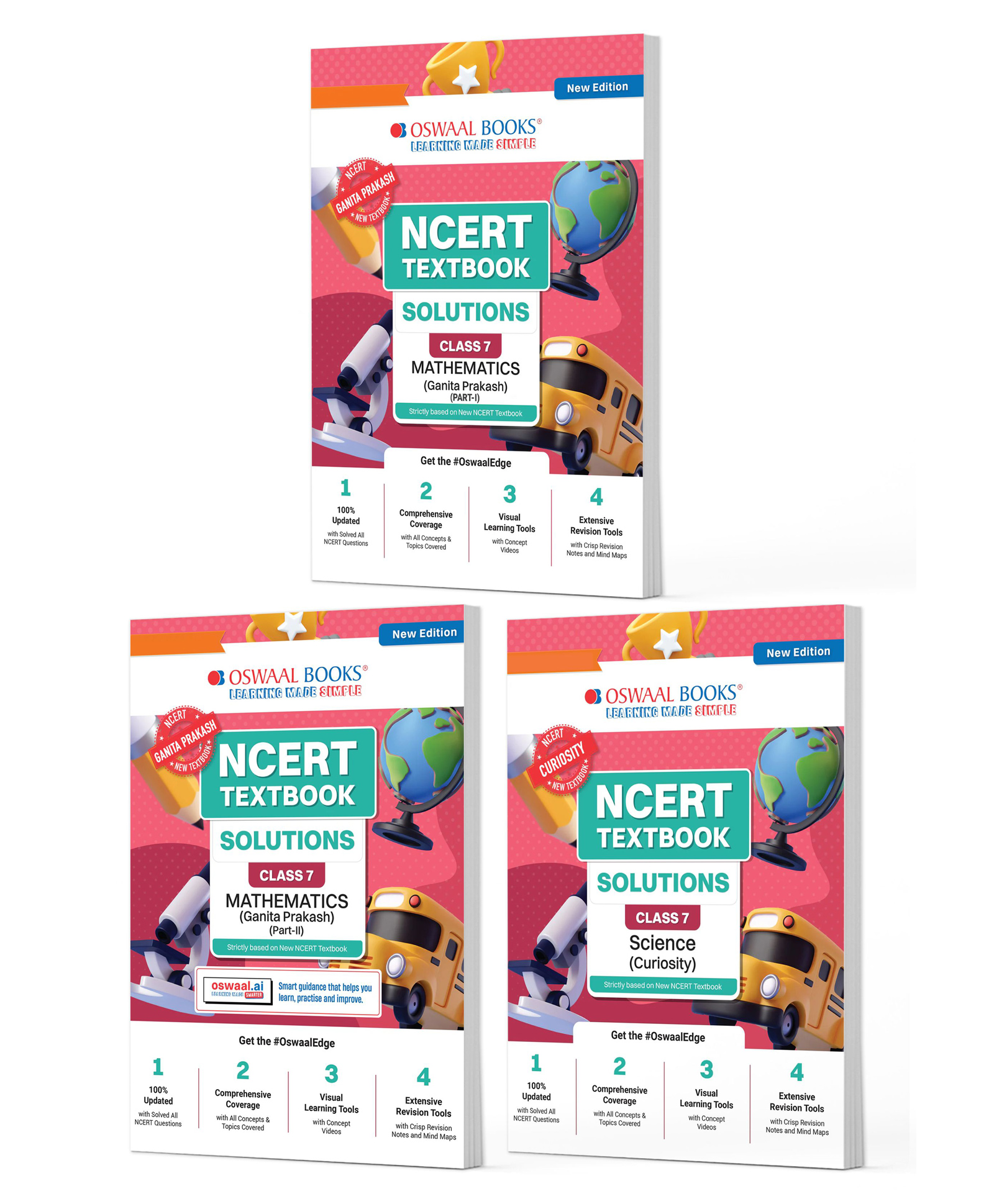 OSWAAL BOOKS NCERT Textbook Solutions Class 7 Mathematics Part-1, Part-2 & Science | Set of 3 Books | For Latest Exam-image-8