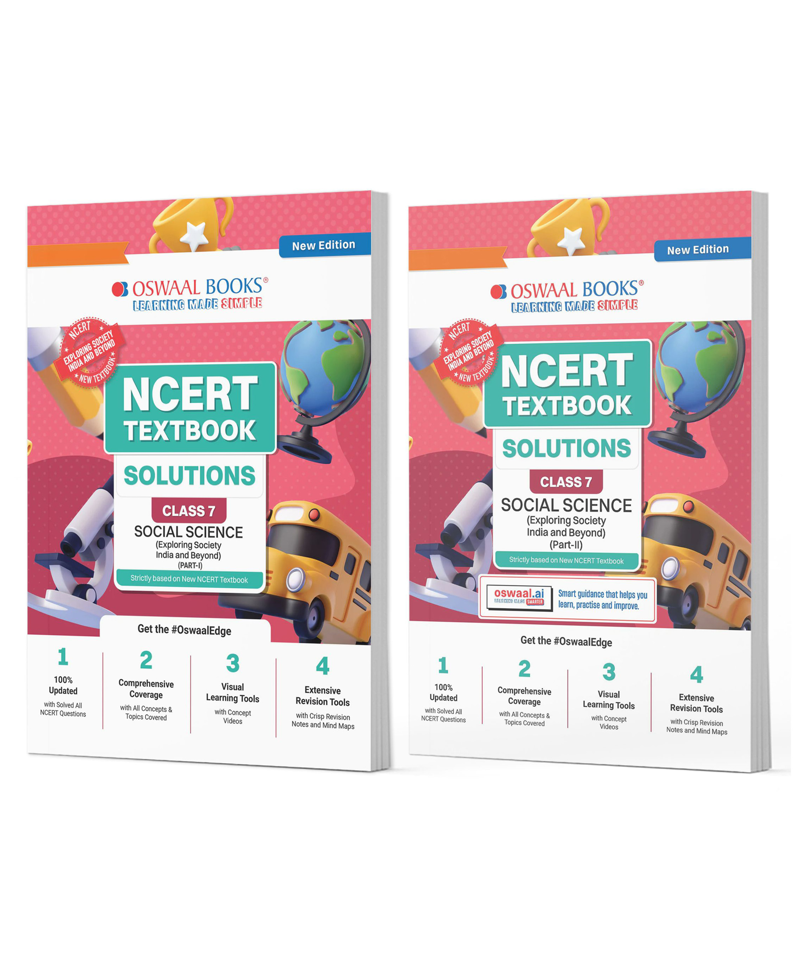 OSWAAL BOOKS NCERT Textbook Solutions Class 7 Social Science (Exploring Society India And Beyond) Part-1 & Part-2 | Set of 2 Books | For Latest Exam-image-8