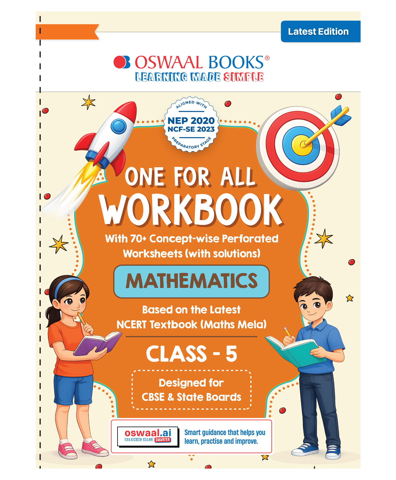 OSWAAL BOOKS One for All Workbook Class 5 Mathematics | 50+ Concept-wise Perforated Worksheets | Based on NCERT Our Wondrous World | NEP 2020 & NCF 2023 Aligned | For CBSE & State Boards-image-5