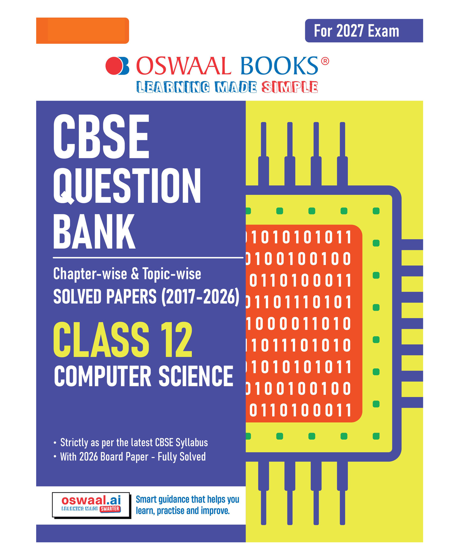 OSWAAL BOOKS CBSE Question Bank for Class 12 Computer Science | Chapter-wise and Topic-wise: Solved Papers (2017-2026) | Includes 2026 Papers- fully solved | With oswaal.ai | For 2027 Exam-image-8
