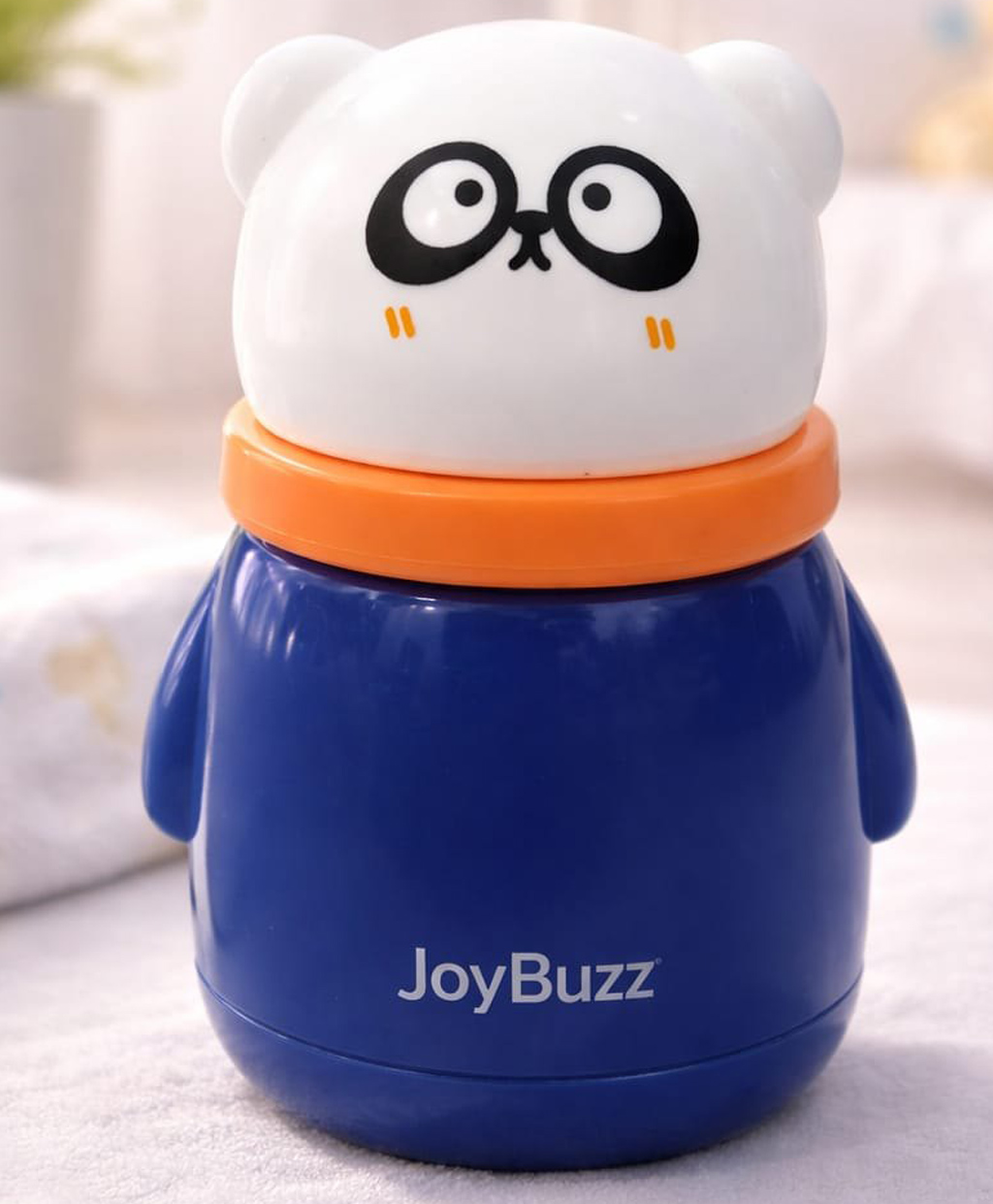 JoyBuzz Baby Powder Puff with Container | Soft & Gentle | BPA Free | Cute Bear Design | For Newborn & Infants - Blue-image-41