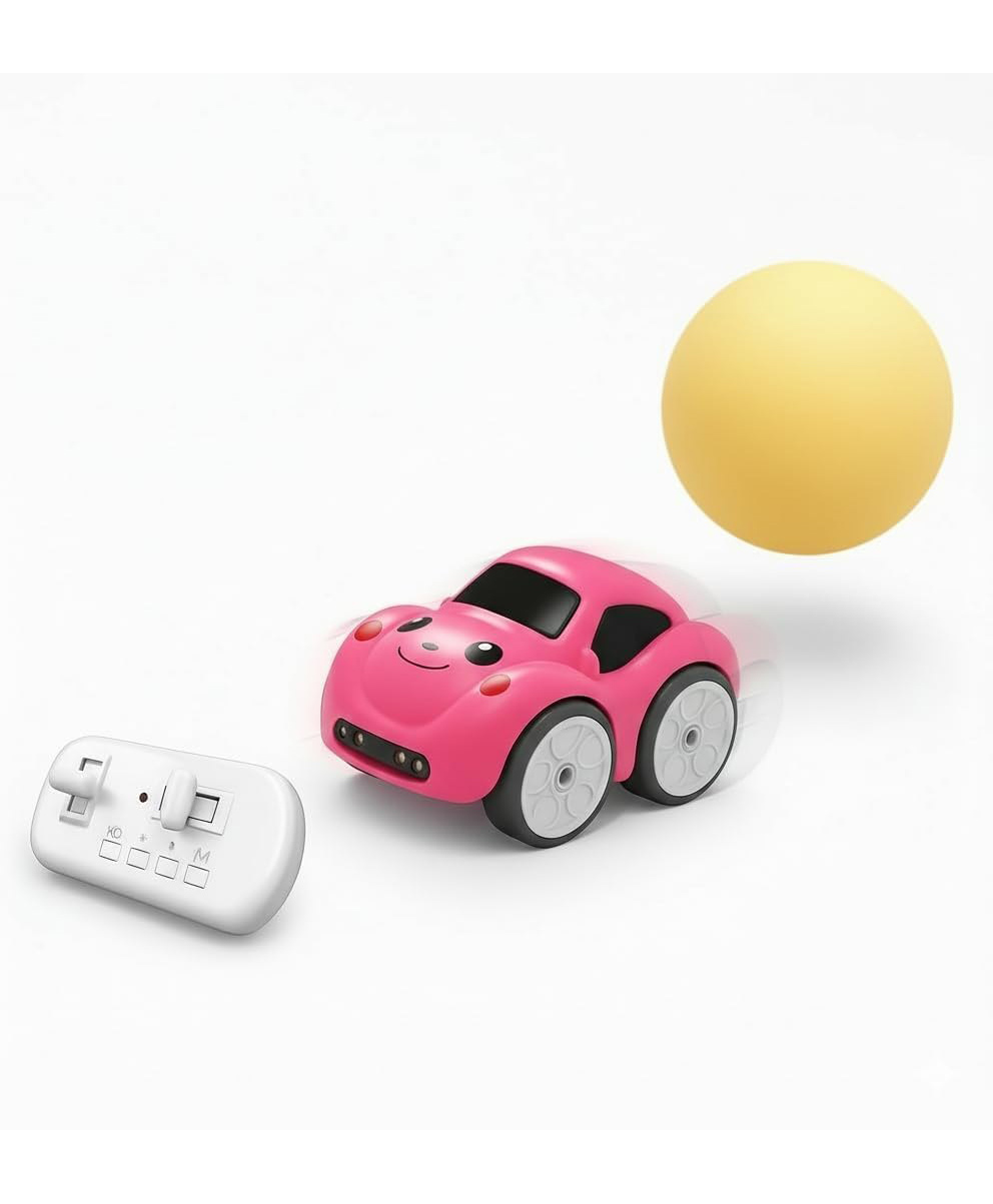 Happy Hues Mini Portable RC Smart Induction Sensor Follow-Me Car for Kids-USB Rechargeable Stunt Toy with LED & Music for Boys & Girls-Pink-picture-26