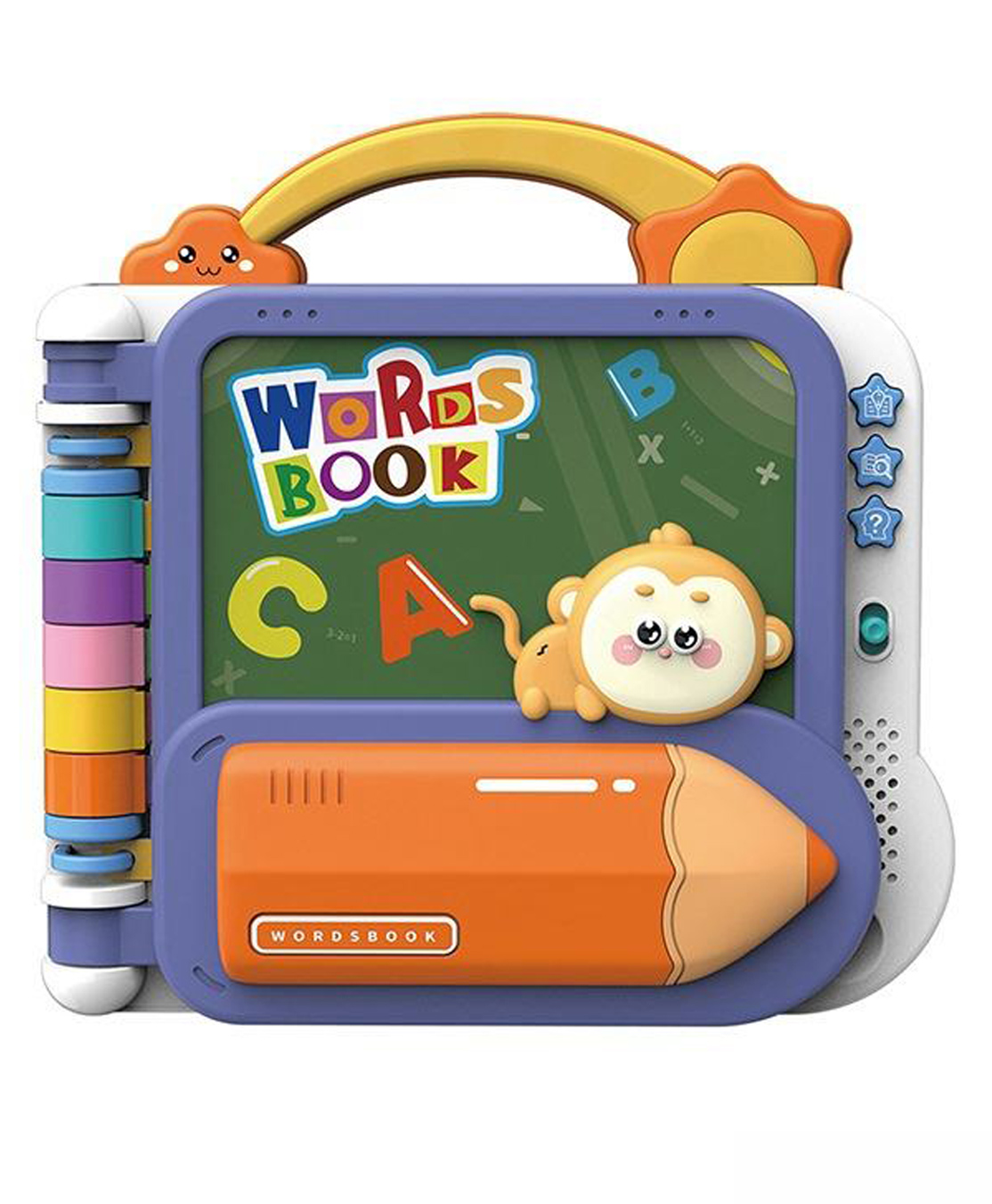HAPPY HUES Smart E-Learning English Sound Book for Kids Interactive Educational Toy with Touch-to-Speak Pages, Music, ABC & Numbers Learning, Early Development Toy for Toddlers-image-24