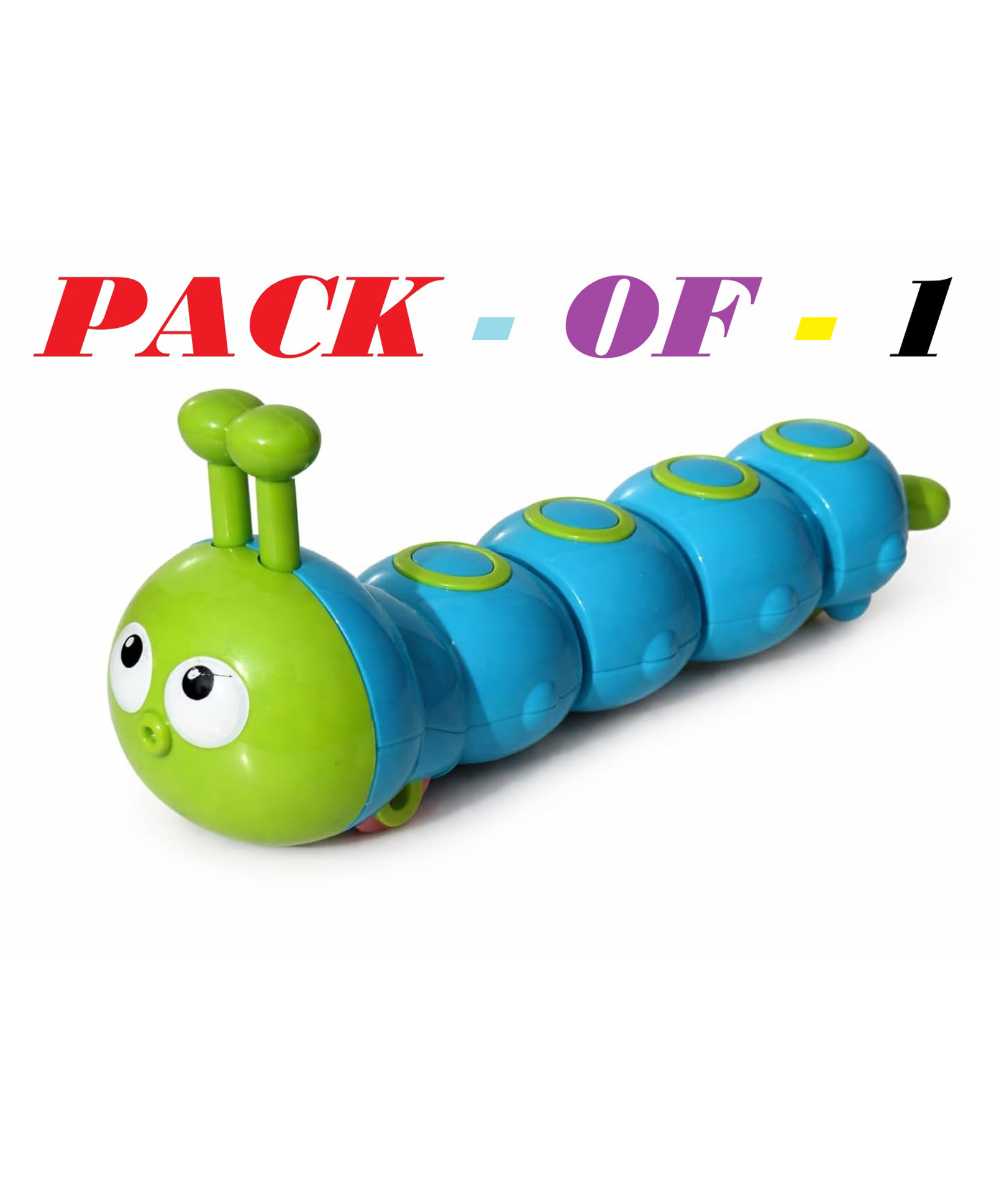 AKN TOYS Caterpillar Press & Go for Kids Infant Toddler Press Moving Toy Vehicle Bath Snake Toy for Kids Plastic Animal Shape - PACK OF 1 ( COLOR AND DESIGN MAY VARY )-picture-7