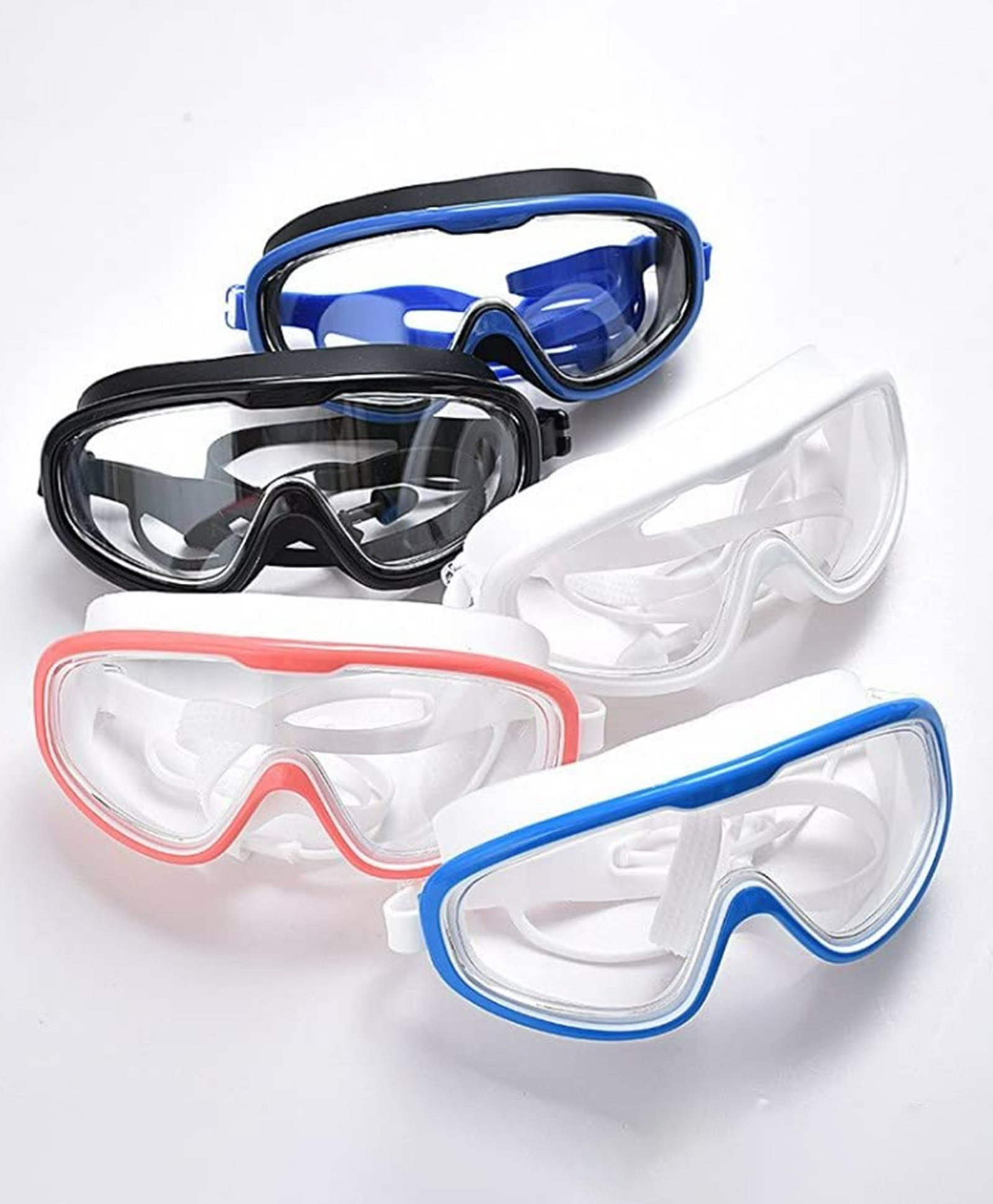 AKN TOYS Swimming Goggles Comfortable Silicone Large Frame Swim Glasses Anti-Fog Uv Men Women Swim Mask Waterproof - PACK OF 1 ( COLOR AND DESIGN MAY VARY )-image-6