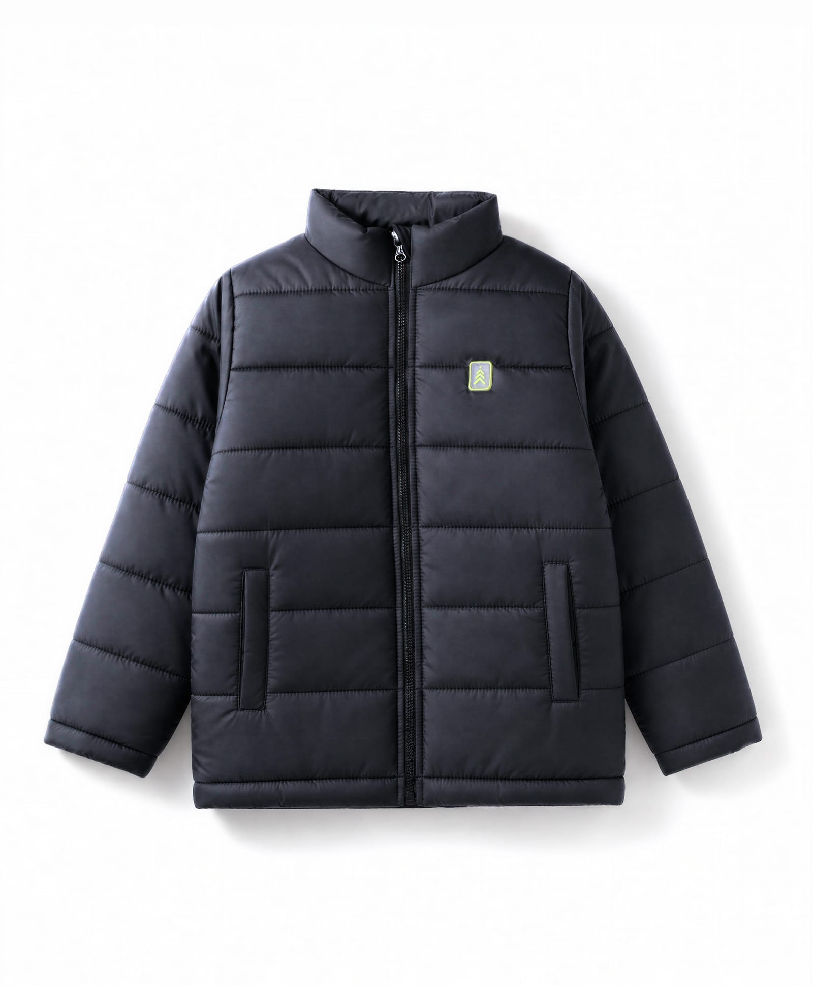 Pine Kids Woven Padded Winter Jacket with Full Sleeves - Black-picture-18