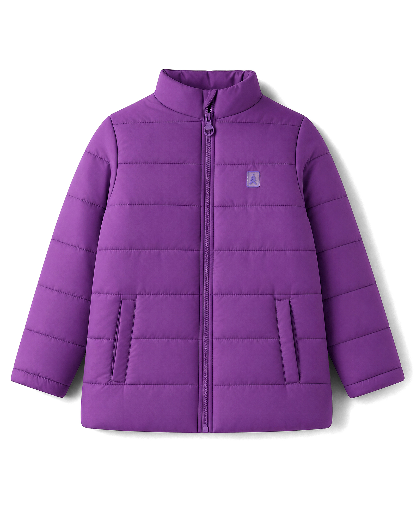Pine Kids Woven Full Sleeves Solid Colour Padded Jacket - Purple-picture-14