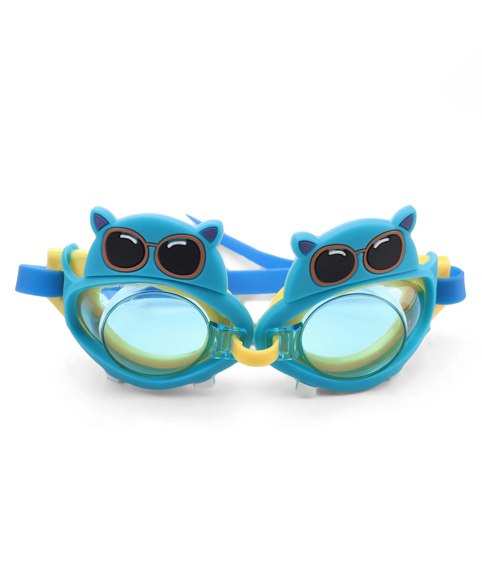 KIDLINGSS Round Shape Bear Design Swimming Goggles - Teal Blue-image-46