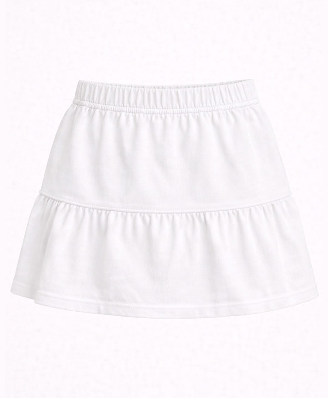 ZIP ZAP ZOOP Cotton Woven Heart Applique Detailed Tiered Skirt - White-picture-20