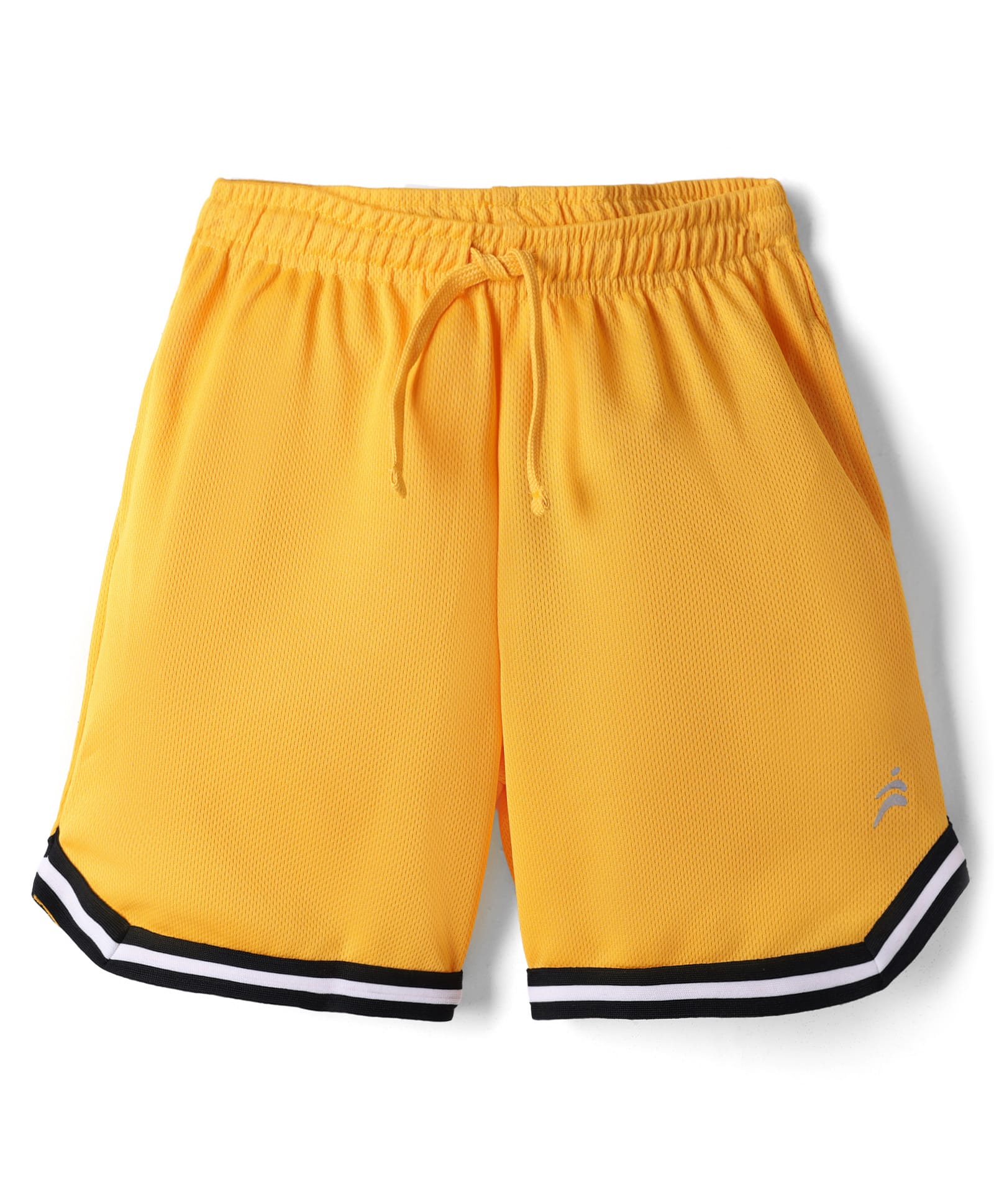 Pine Active Knit Solid Basketball Shorts - Yellow-picture-12