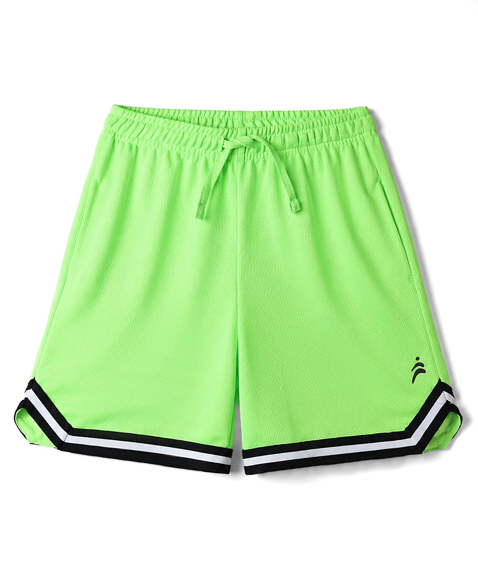 Pine Active Knit Solid Basketball Shorts - Neon Green-picture-17