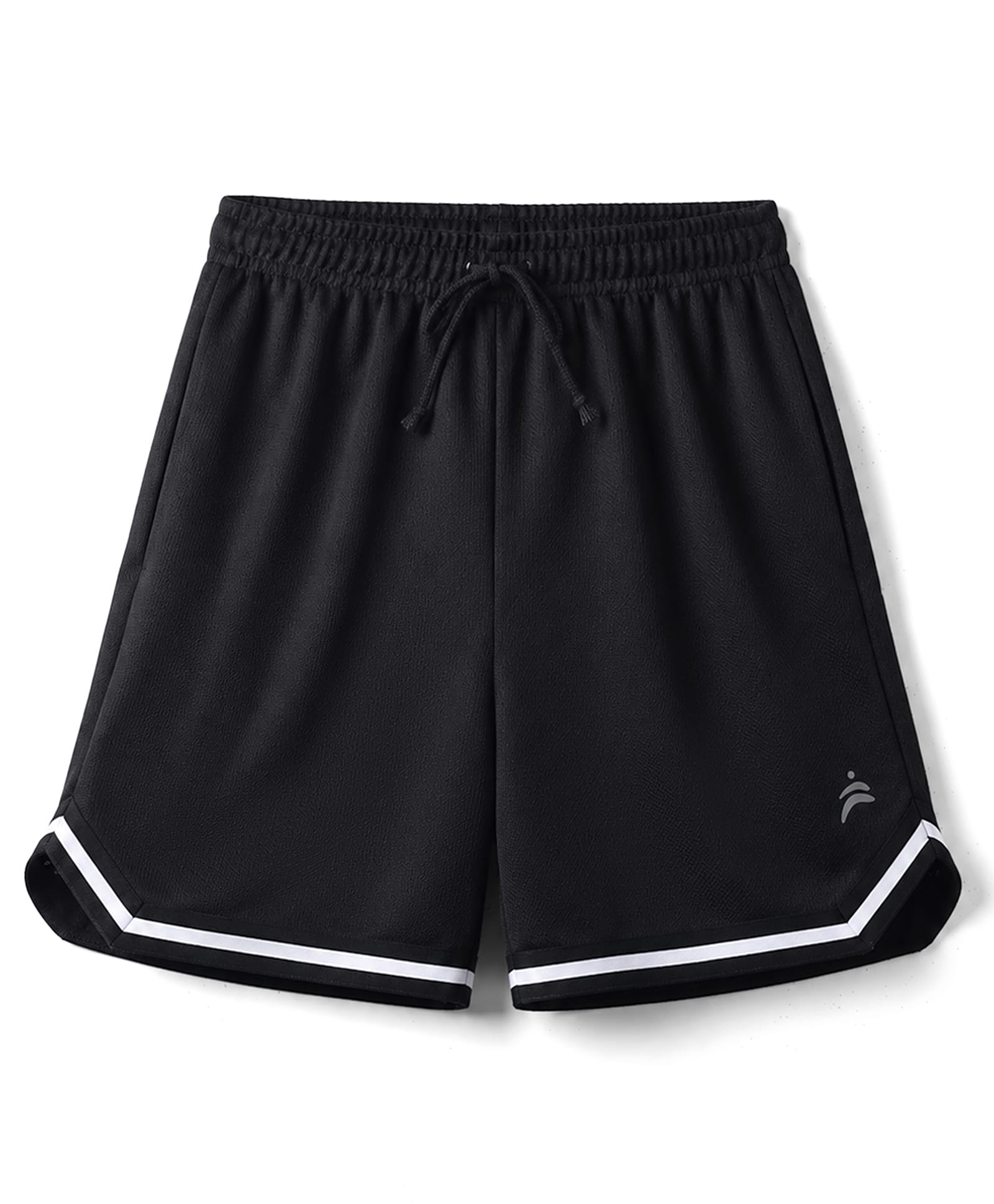 Pine Active Knit Solid Basketball Shorts -Black-picture-20