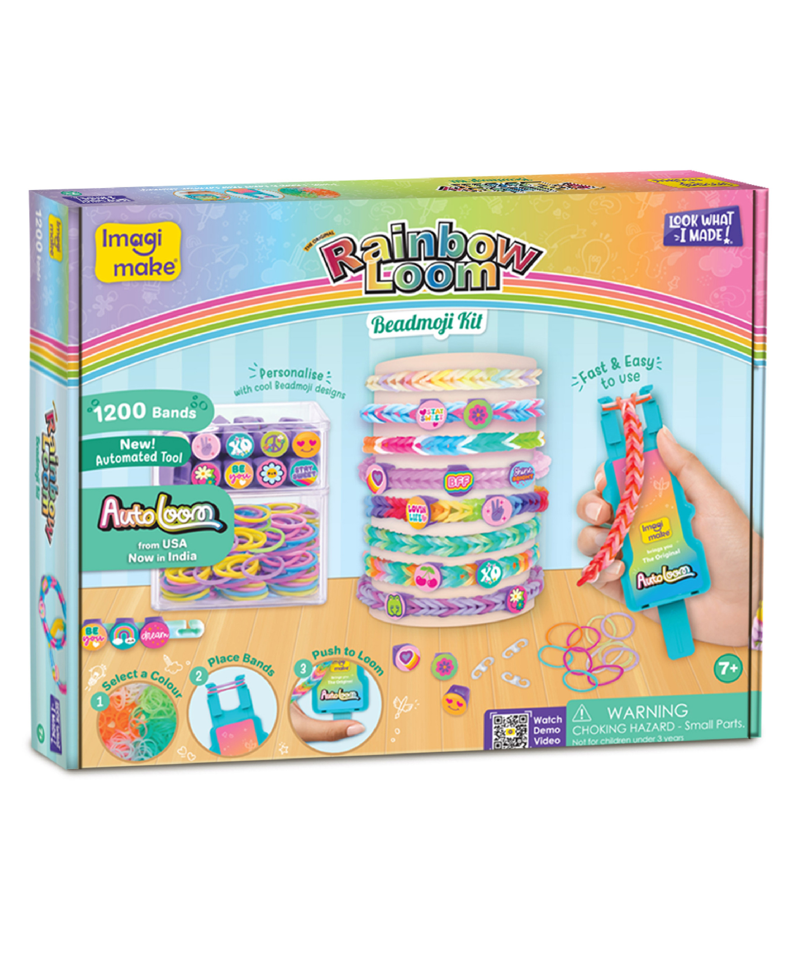 Imagimake Rainbow Loom Beadmoji Kit- Multicolor-picture-25