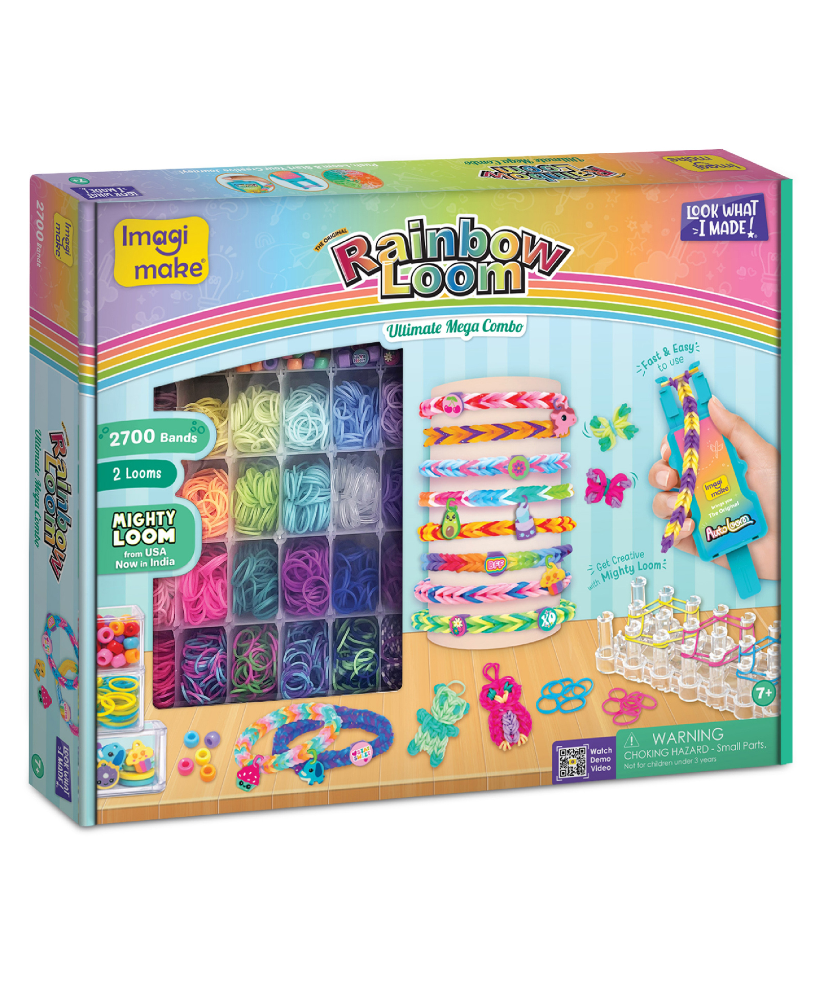 Imagimake Rainbow Loom Ultimate Mega Combo Kit - Multicolor-image-5