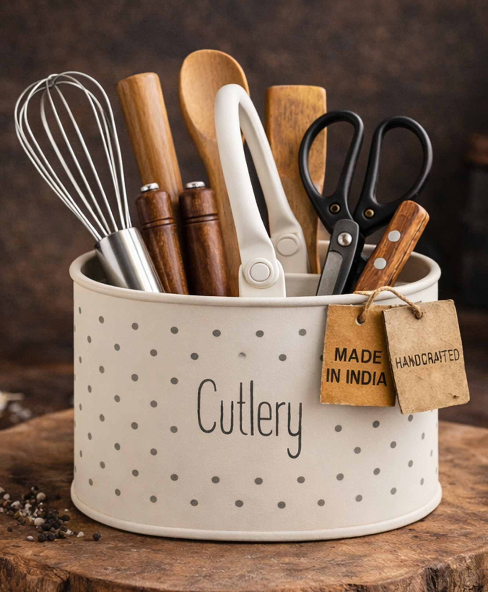 YUNHI Metal Cutlery Holder for Kitchen Counter | Multipurpose Spoon Stand & Utensil Organizer | Powder Coated Rust Free Storage Box for Spoons, Forks, Knives | Modern Kitchen Accessories-image-18