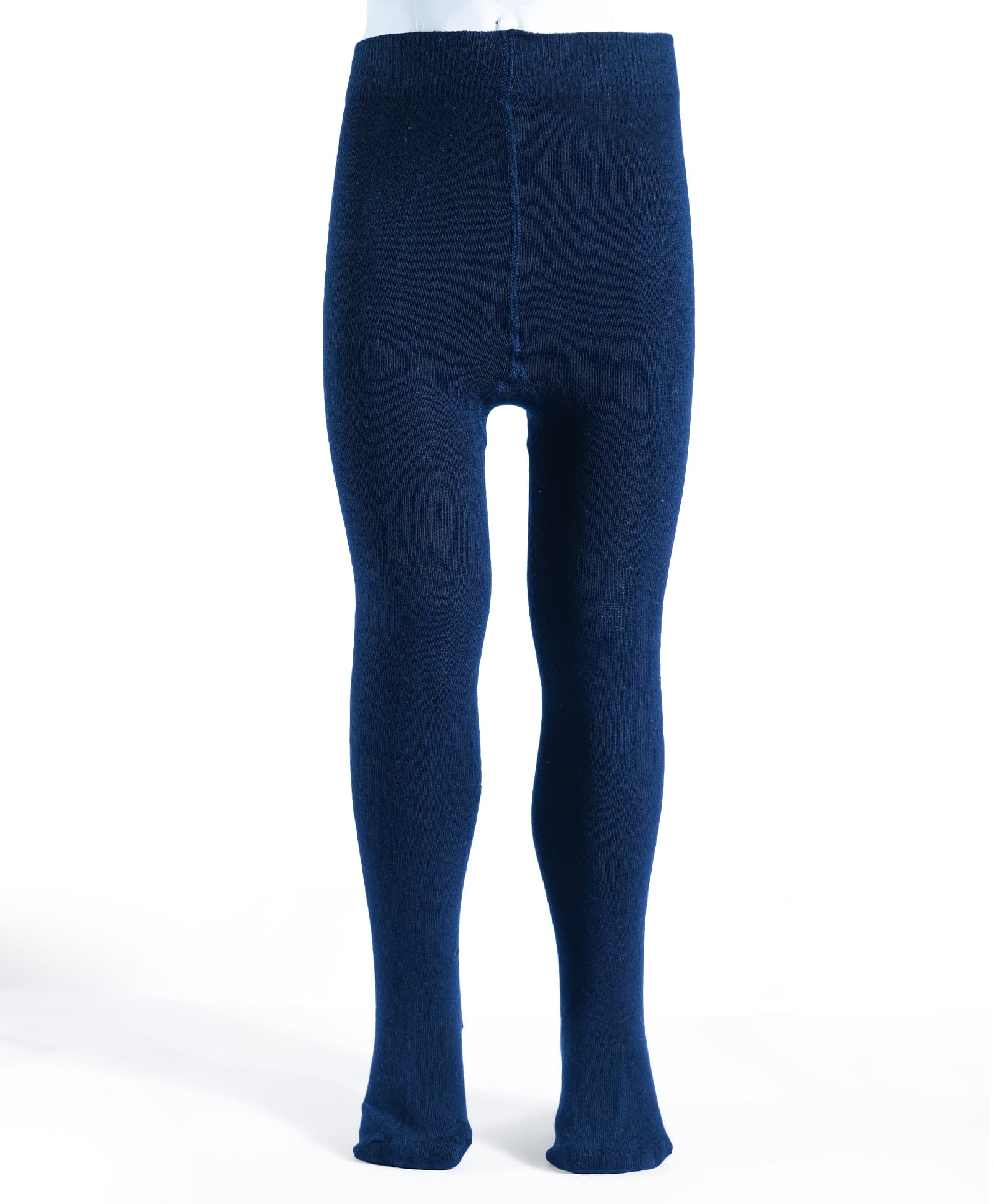 Pine Kids Cotton Knit Solid Color Footed Tights - Navy Blue-picture-48