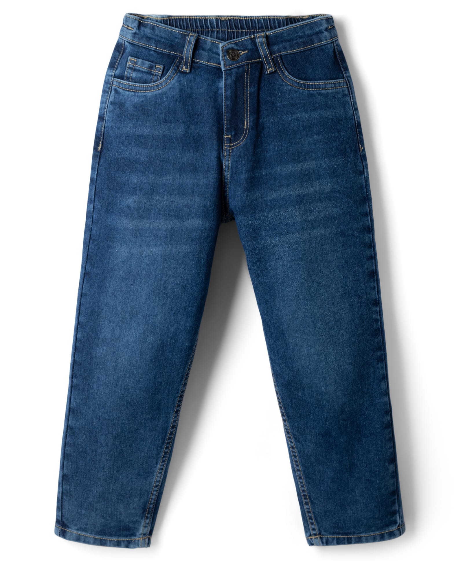 kookie kids india Kookie Kids Korean Denim Woven Full Length Washed Jeans - Light Blue-picture-14