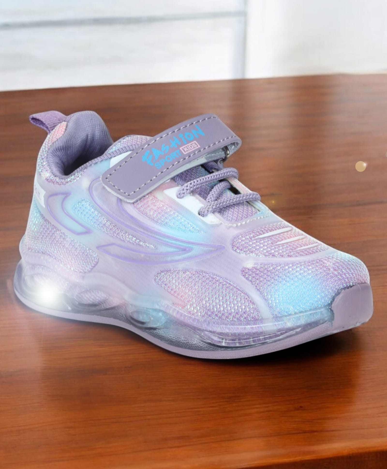 Lil Lollipop Velcro Closure LED Shoes - Purple-picture-10