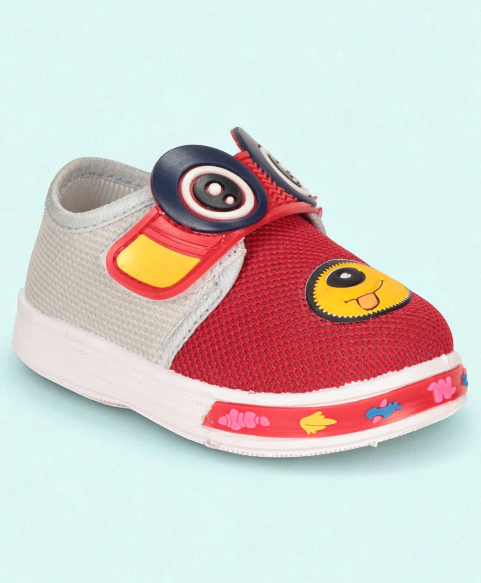 Lil Lollipop Animal Face Applique Detailed Musical Shoes - Red-image-30