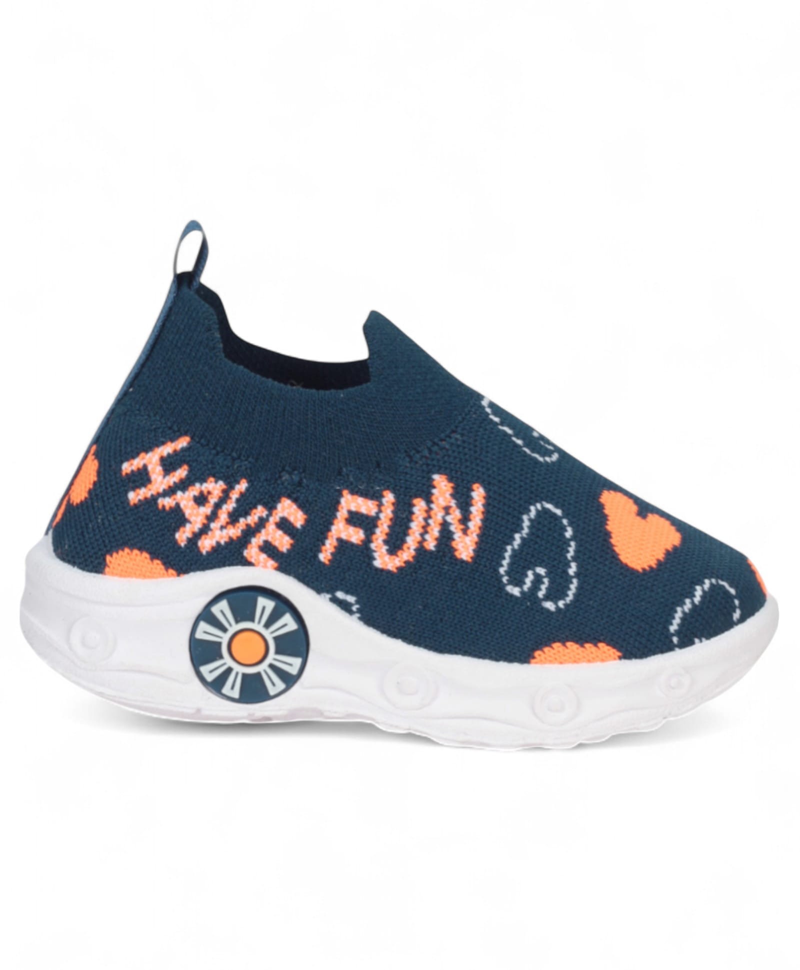 Lil Lollipop Slip On Musical Shoes With Hearts Design - Navy Blue-image-24