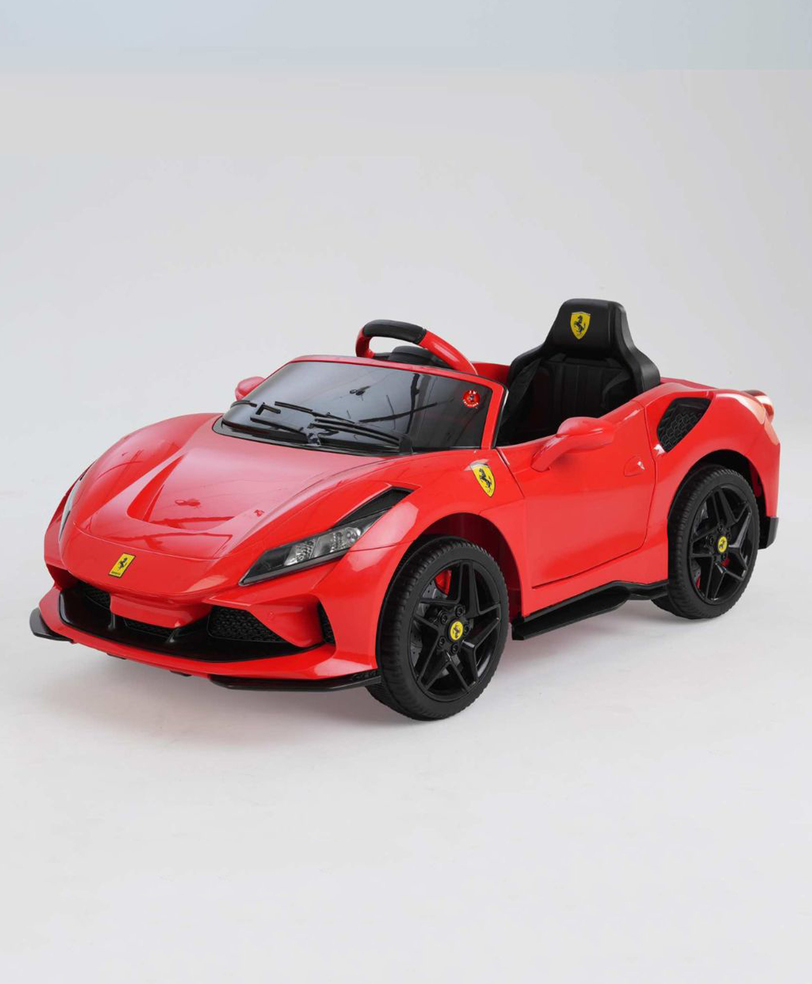 jn creations JNCreations 12V Battery Operated Ride On Ferrari F8 Car for Kids with Remote Control (Red)-picture-15