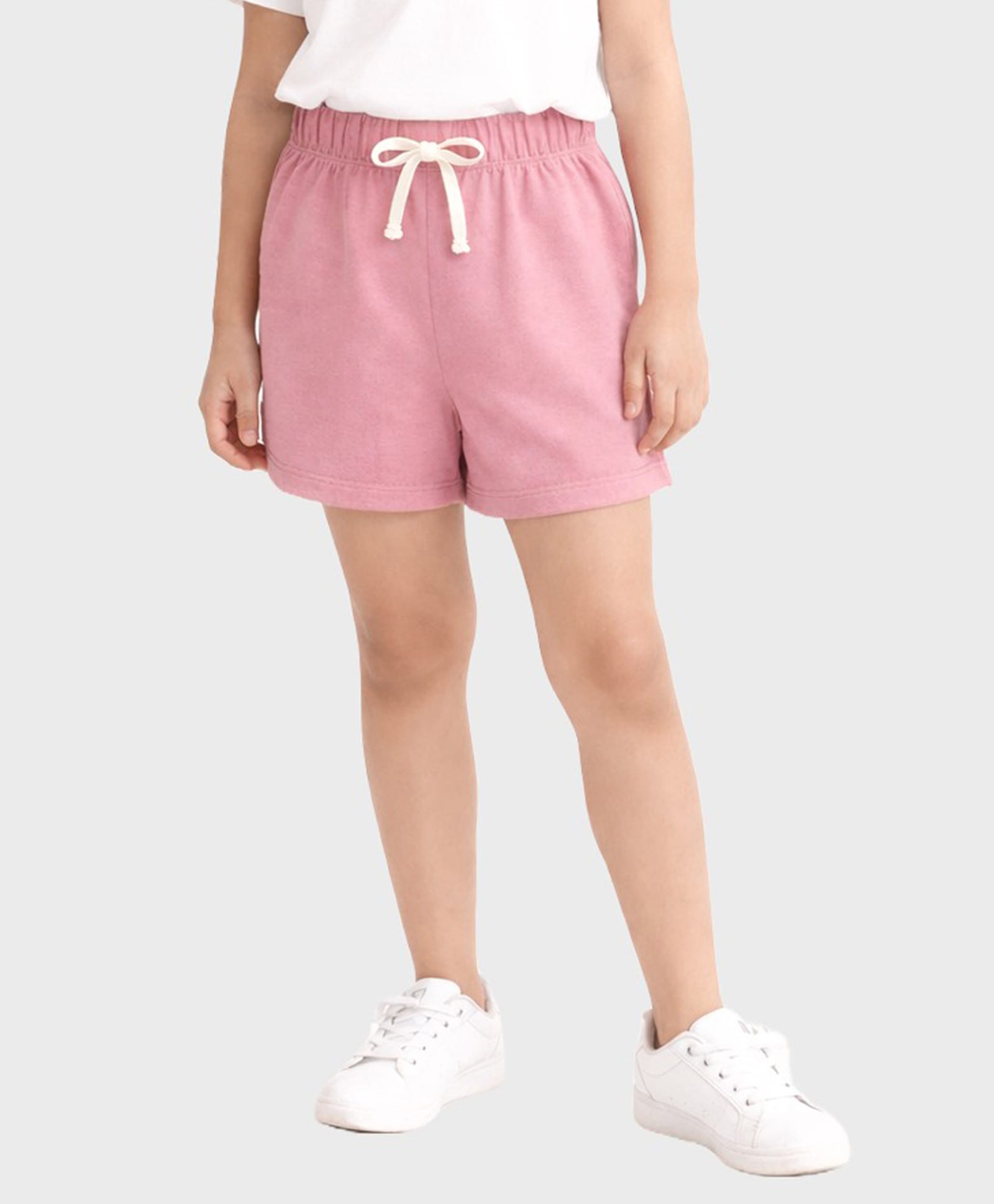 Charm n Cherish Cotton Knit Solid Shorts - Rose Gold-picture-39