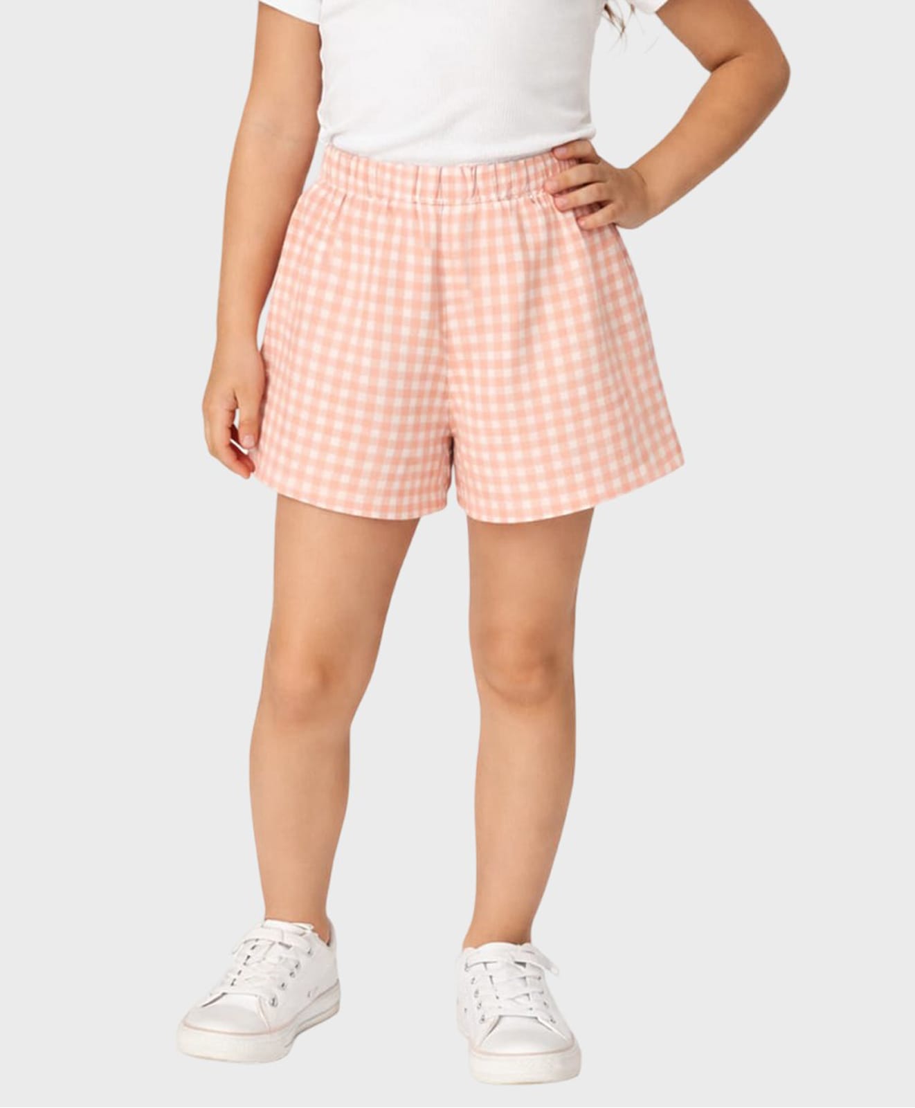 Charm n Cherish Cotton Knit Solid Shorts - Orange-picture-11