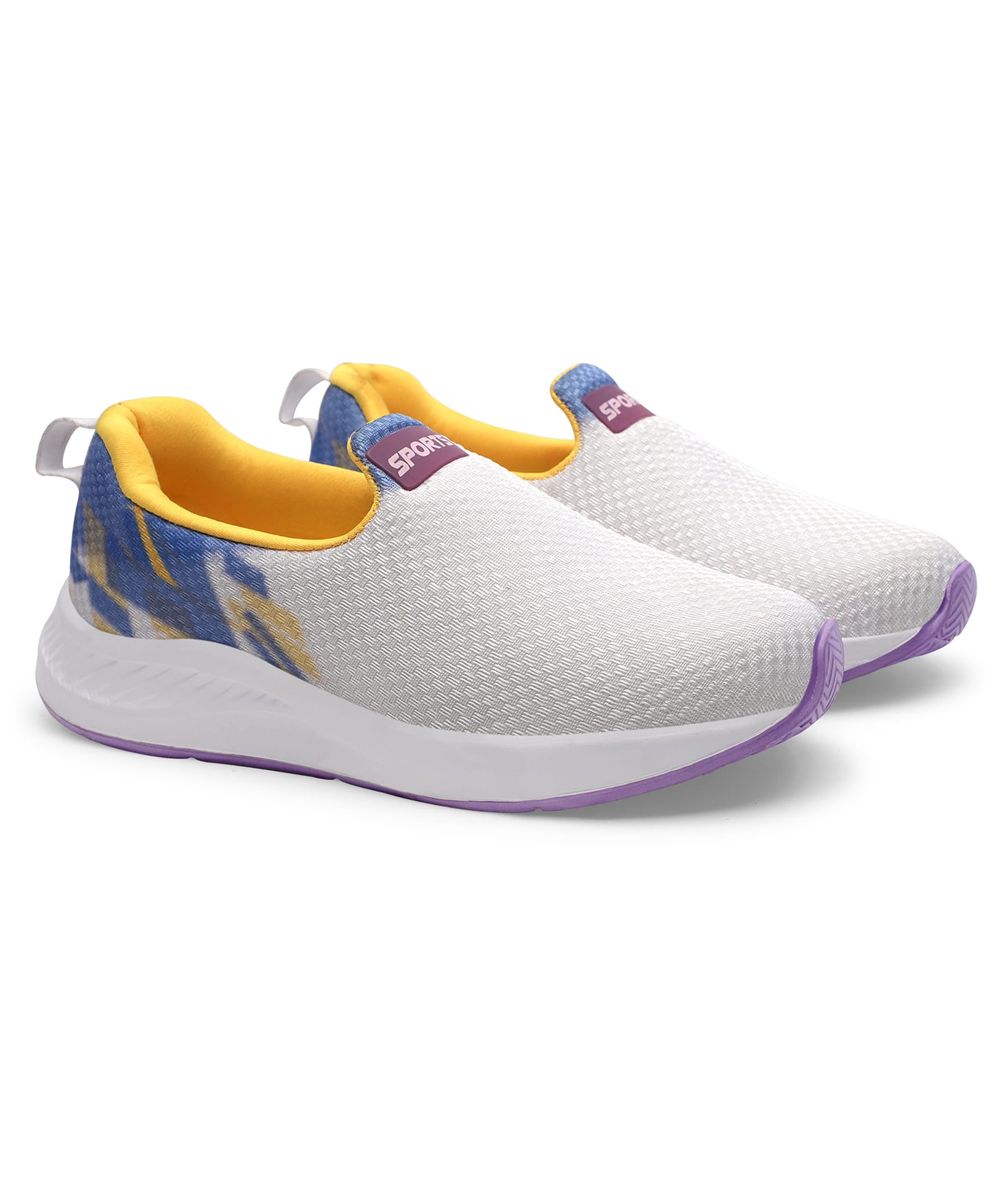 TOMSY CHOICE Abstract Designed Slip On Shoes - Purple-picture-26