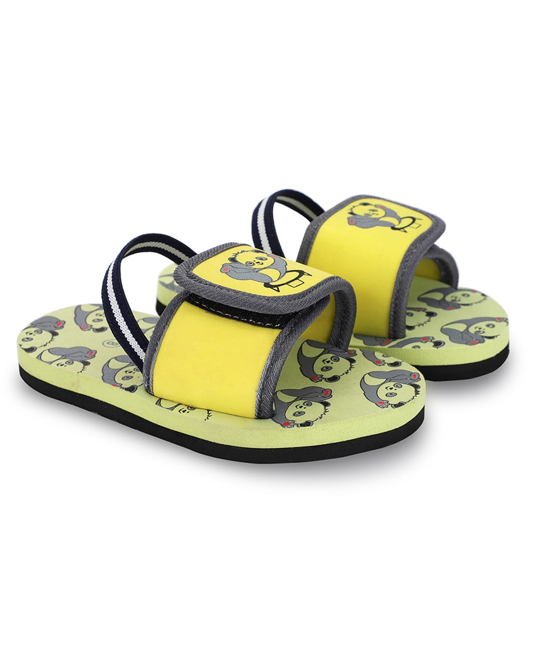 TOMSY CHOICE Panda Designed Back Strap Sandals - Yellow-image-8