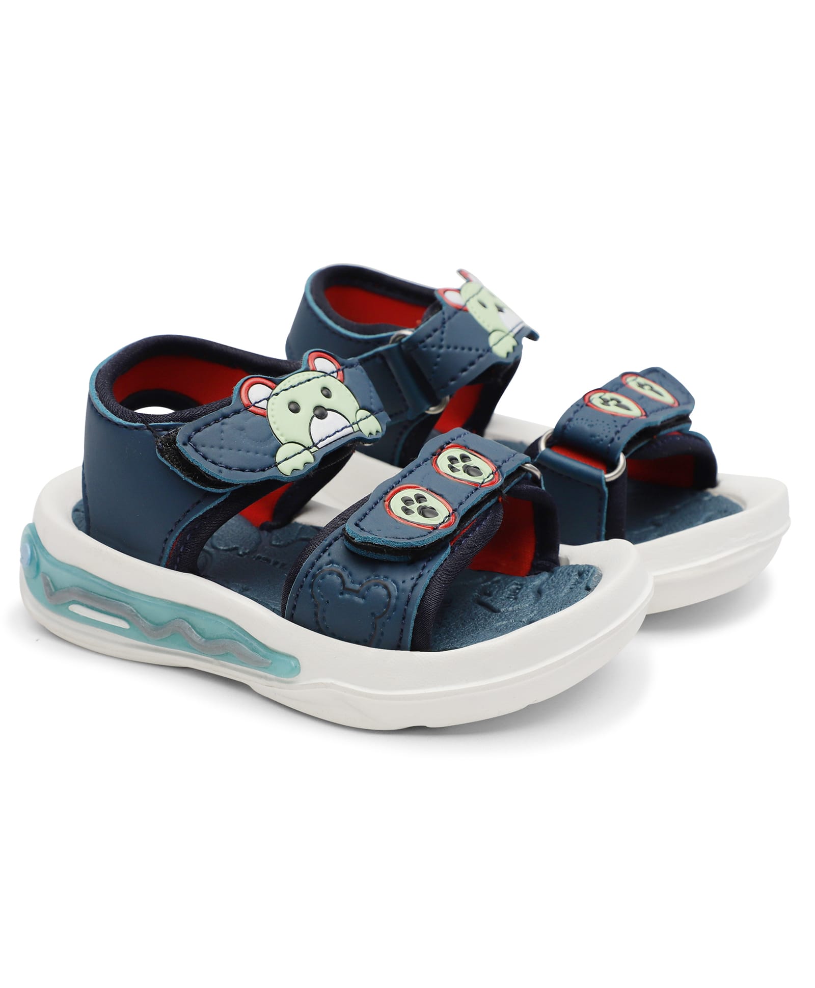 TOMSY CHOICE Bear Designed Velcro Closure Sandals - Blue-picture-18