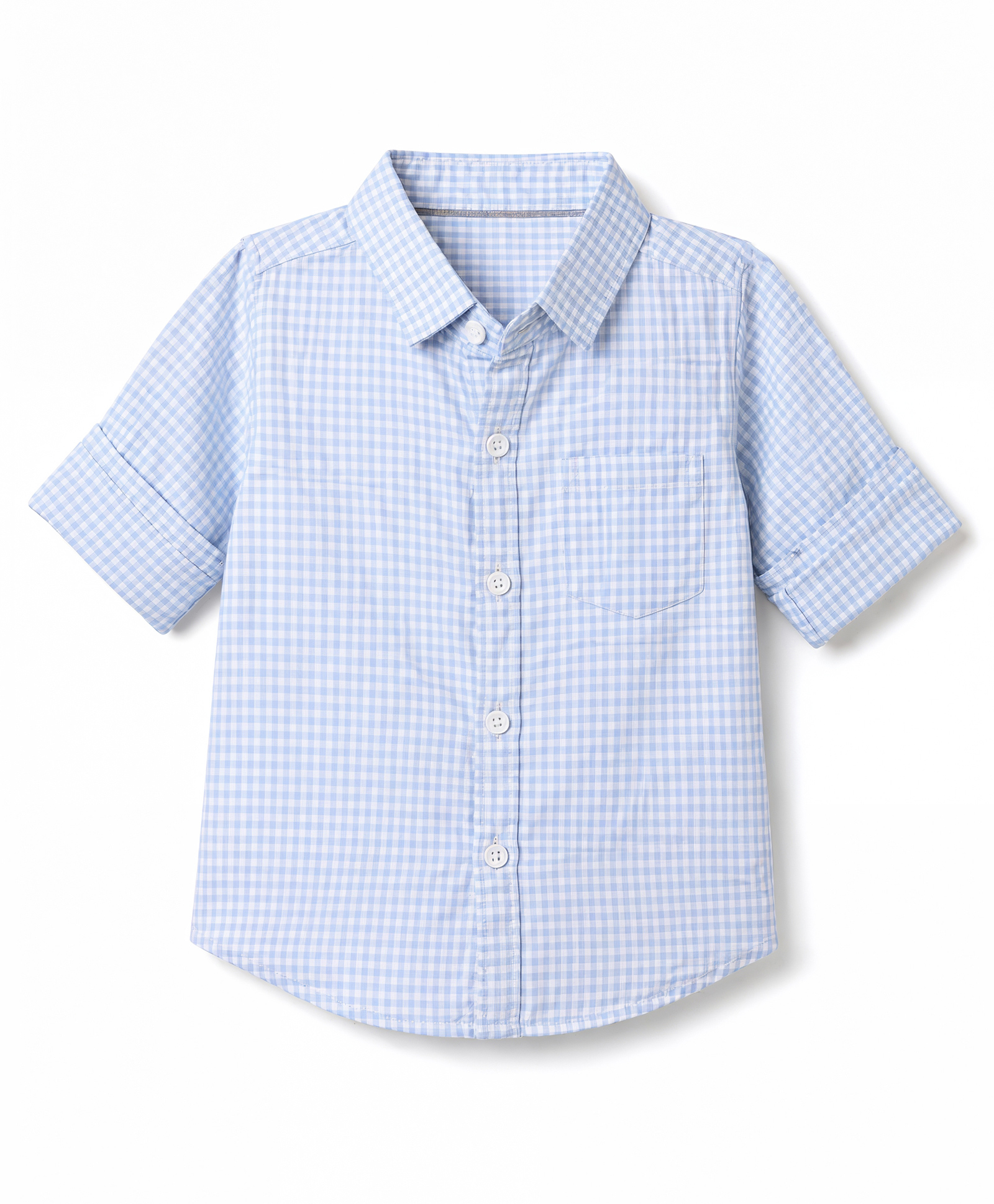Dapper Dudes Cotton Woven Shirt Full Sleeves Checked Blue 2-3 Years-image-40