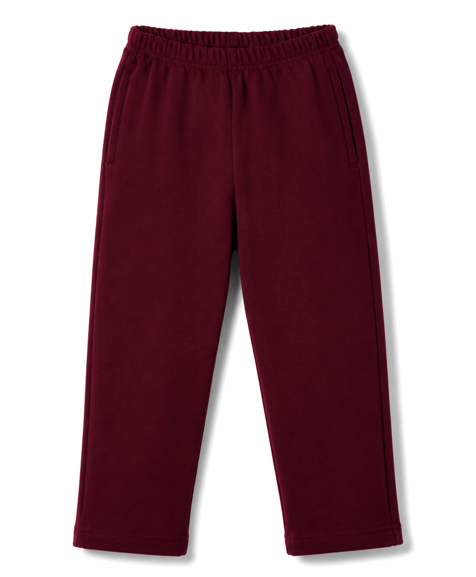 Babyhug Velour Knit Full Length Solid Pant - Wine-image-5