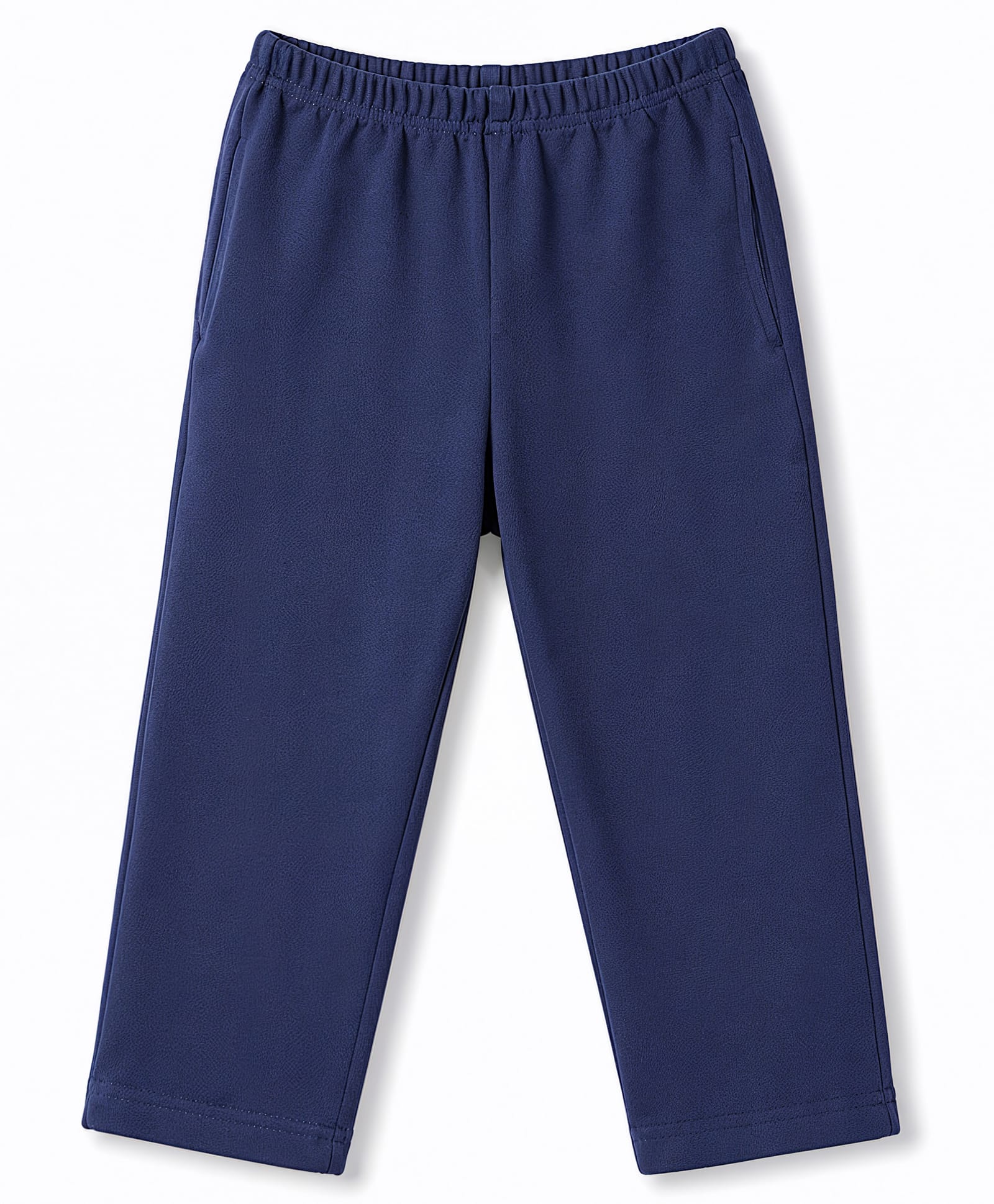 Babyhug Velour Knit Full Length Solid Pant - Navy Blue-image-40