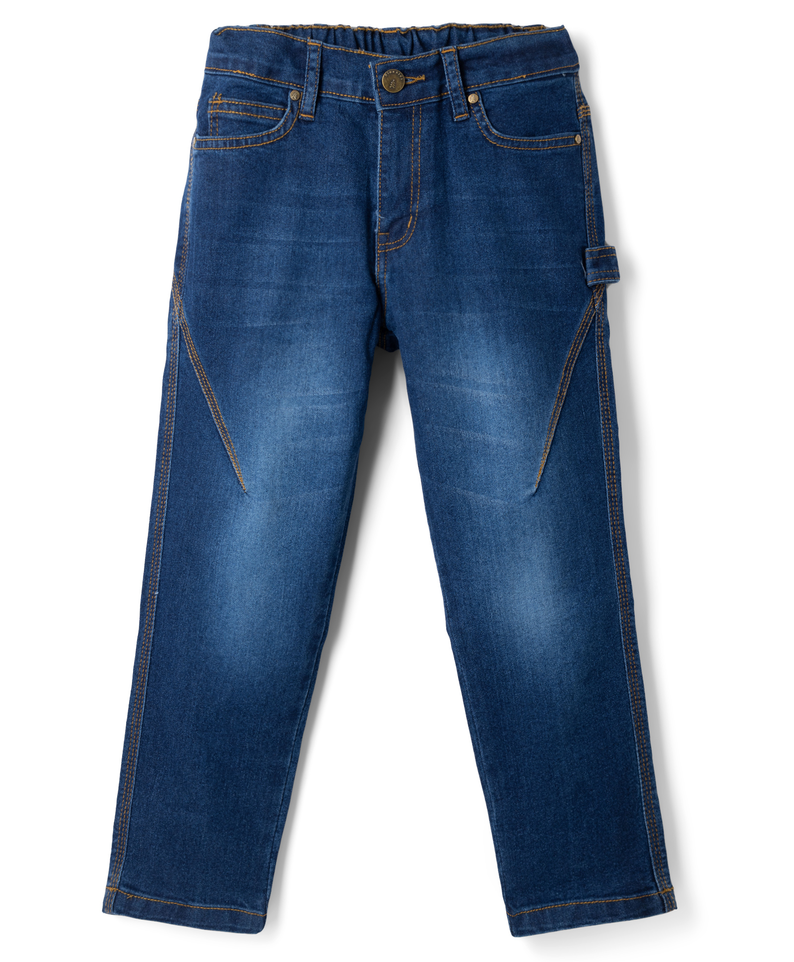 Pine Kids Woven Full Length Denim Jeans - Navy Blue-picture-14