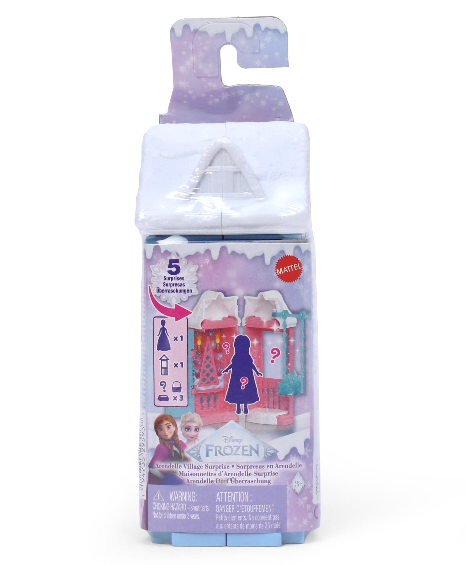 Disney Frozen Small Doll Playset With 5 Surprises Including Anna or Elsa - White & Blue-image-12