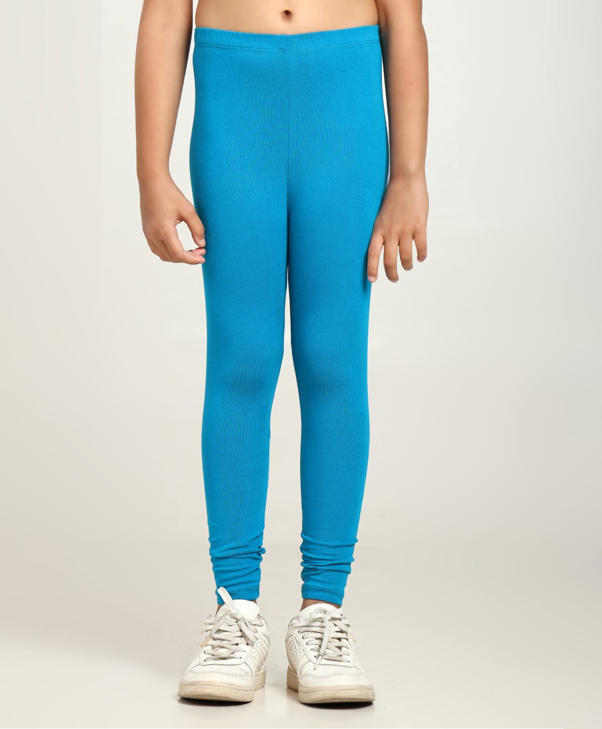 Robinbosky Cotton Elastane Knit Solid Leggings - Peacock Blue-picture-11