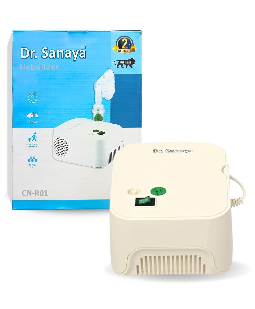 Dr. Sanaya Compressor Nebulizer for Kids & Adults | Medical Nebulizer Machine with Complete Kit & 2-Year Warranty-image-12