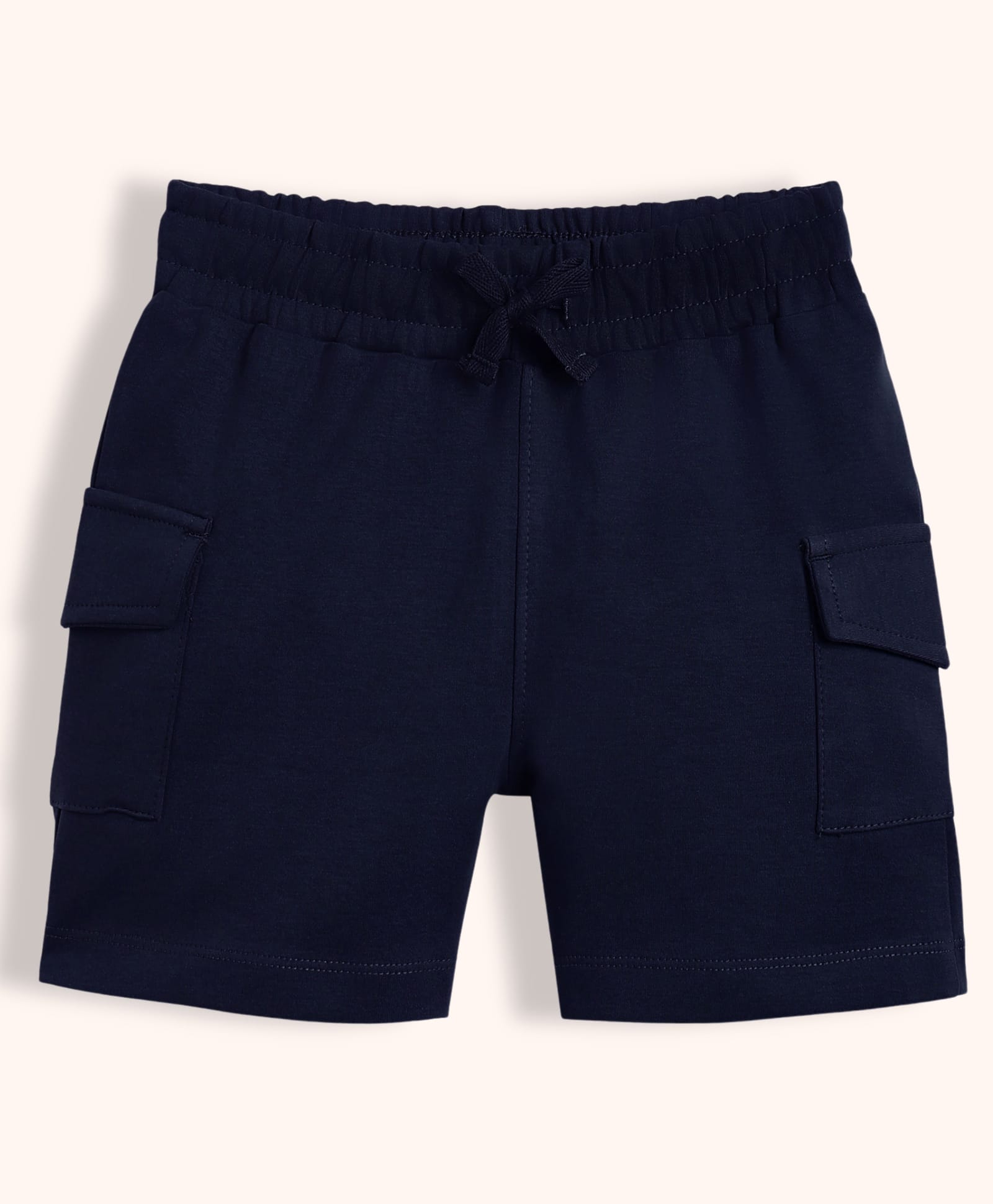 Orange Sugar 100% Cotton Knit Solid Cargo Shorts - Royal Blue-picture-26