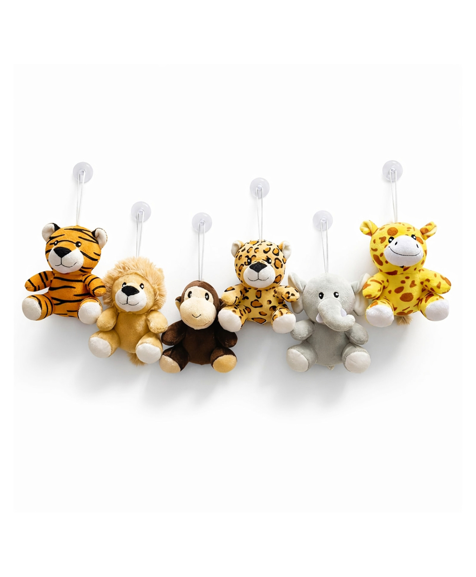 ELITE CREATIONS 14 cm Safari Animal Plush for Kids Soft Stuffed Animals Pack of 6 - Multicolor-image-47