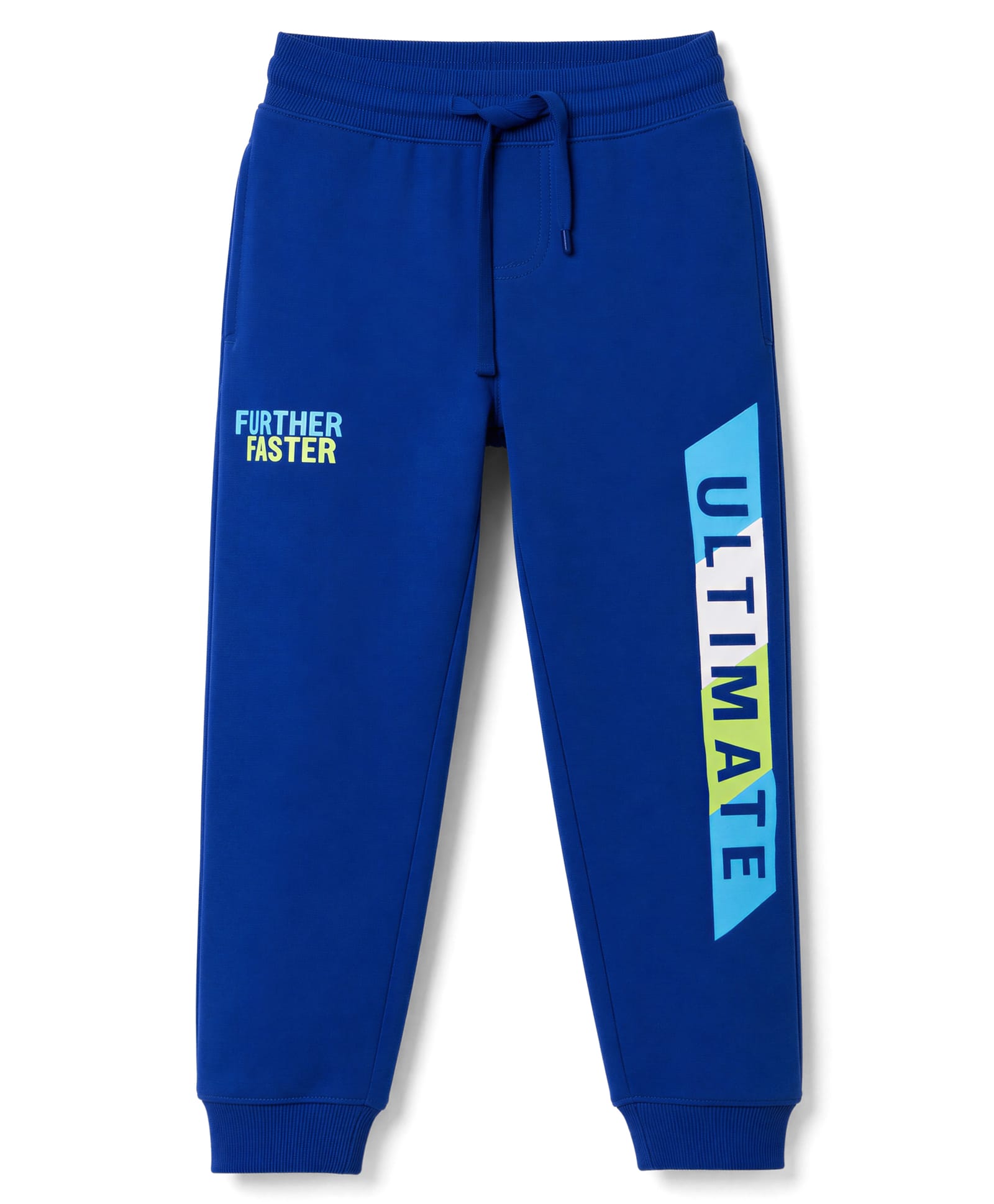 Pine Kids Cotton Knit Full Length Lounge & Track Pant With Text Print - Navy Blue-picture-6