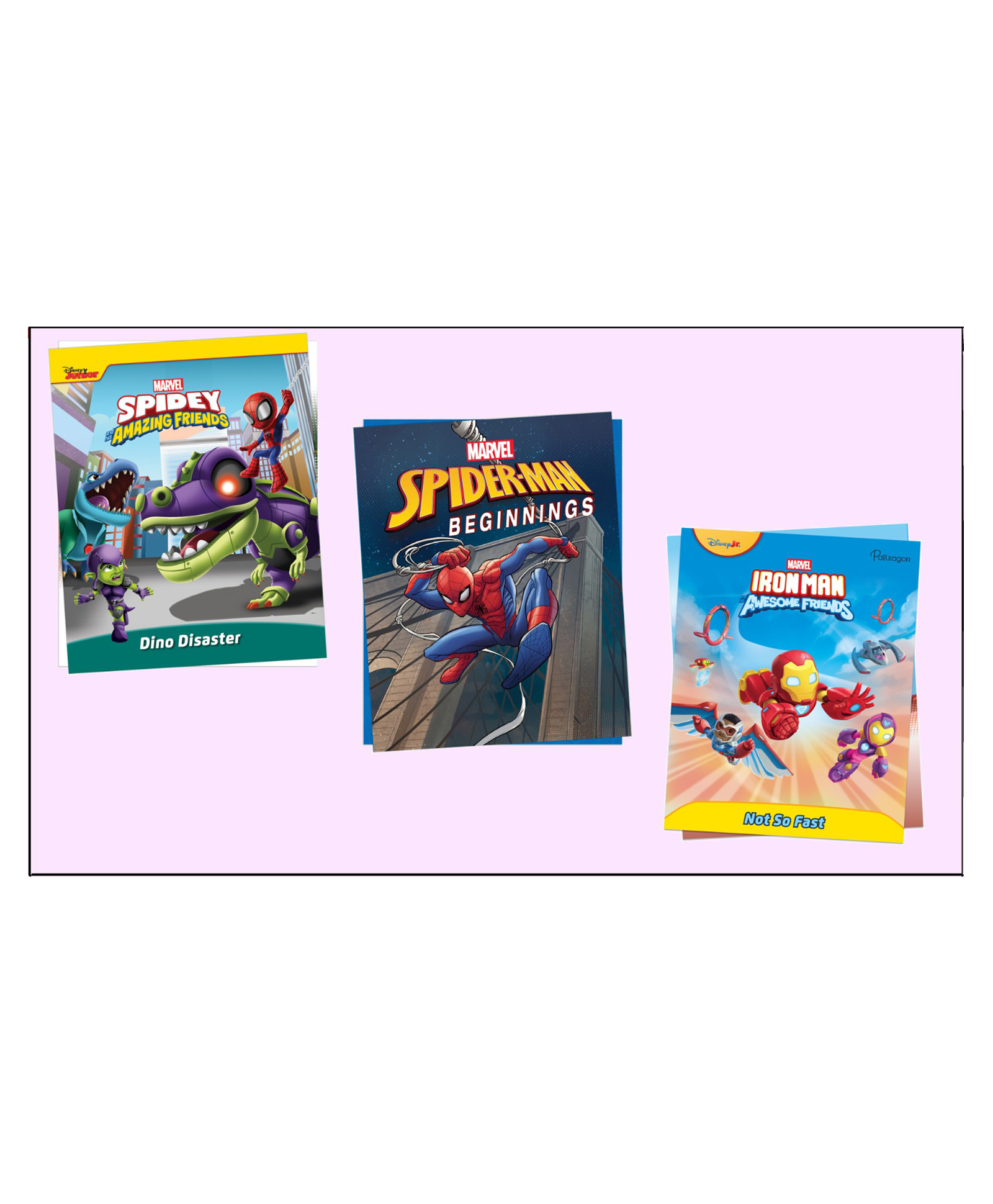 marvel Boy's All Time Favourite Story Book Combo: Spider-Man, Spidey & Iron Man Story Book Combo |Best Gifting Option (Pack of 3)-picture-47